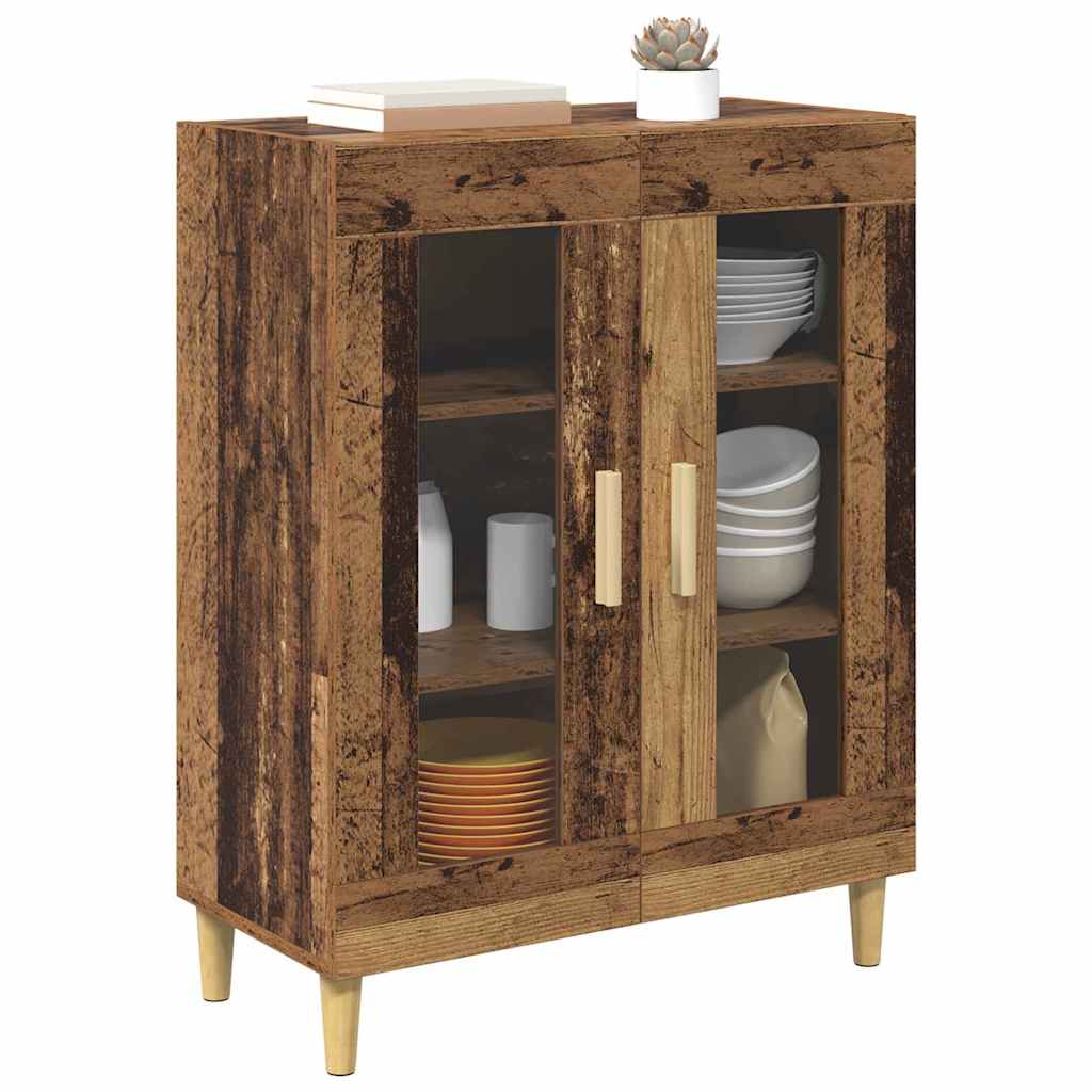vidaXL Bufet Stare drewno 69,5 x 34 x 90 cm Materiał drewnopochodny