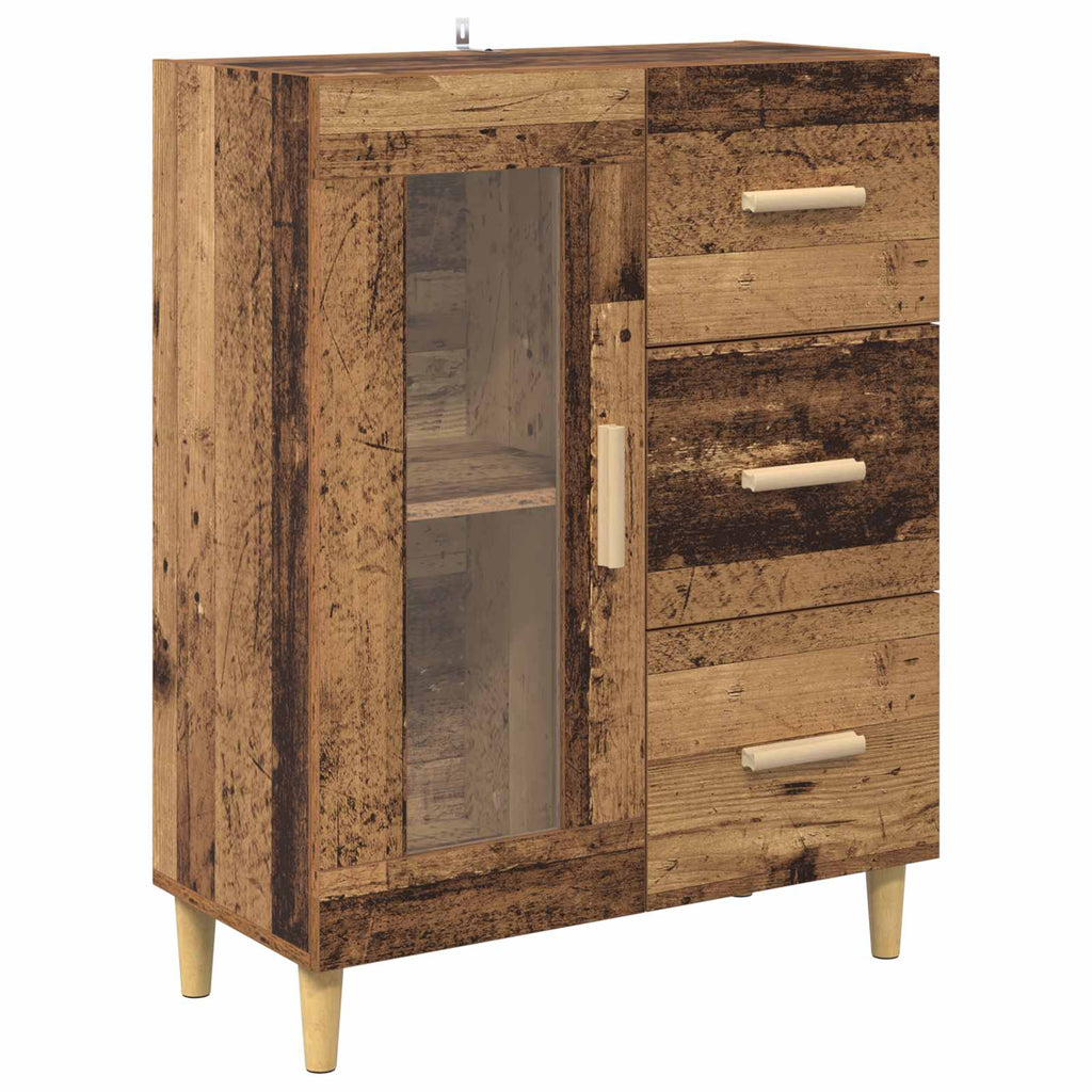 vidaXL Bufet Stare drewno 69,5 x 34 x 90 cm Materiał drewnopochodny