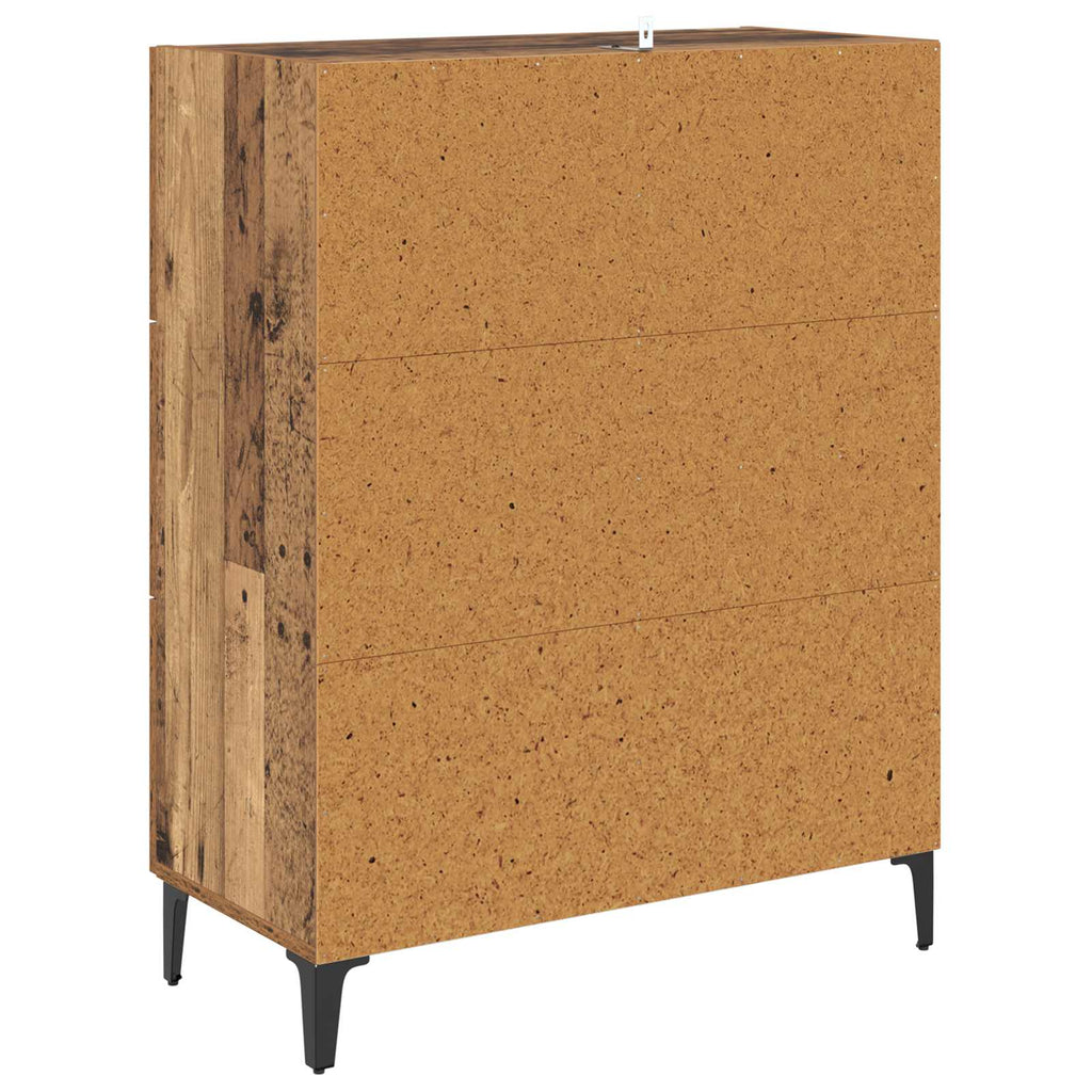 vidaXL Bufet z szufladą Stare drewno 69,5 x 34 x 90 cm