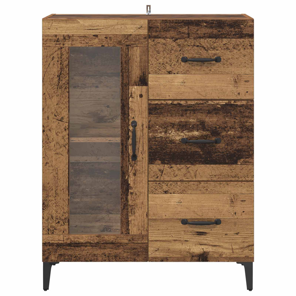 vidaXL Bufet z szufladą Stare drewno 69,5 x 34 x 90 cm