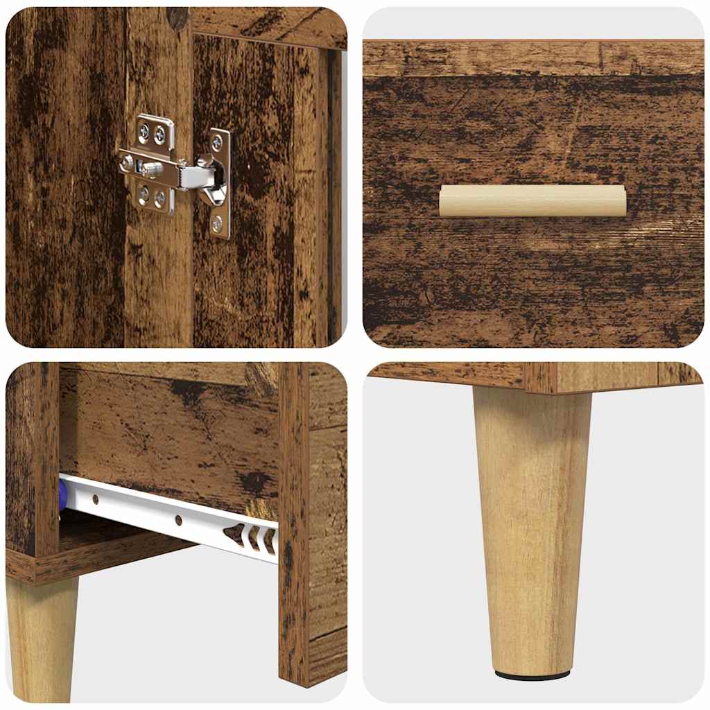 vidaXL Highboard Stare drewno 70 x 31 x 115 cm Materiał drewnopochodny