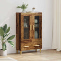 vidaXL Highboard Stare drewno 70 x 31 x 115 cm Materiał drewnopochodny
