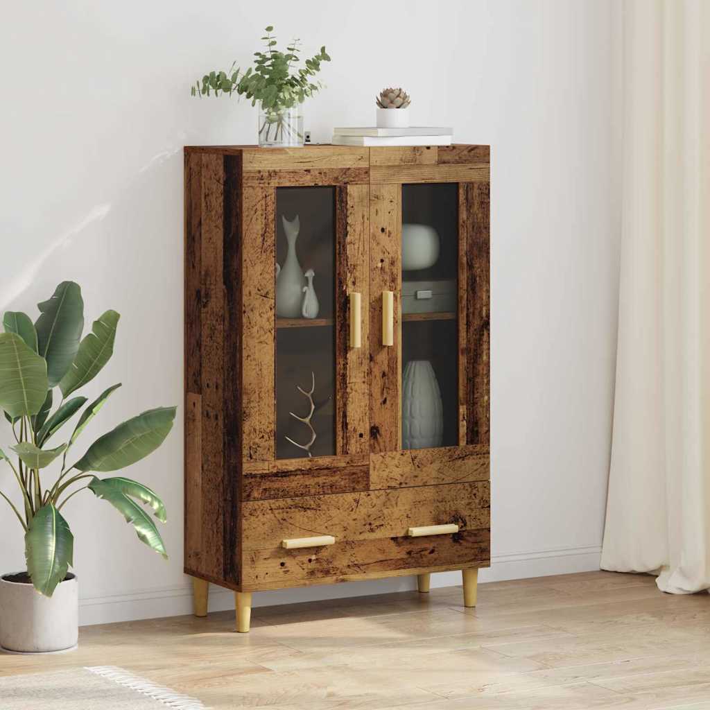 vidaXL Highboard Stare drewno 70 x 31 x 115 cm Materiał drewnopochodny