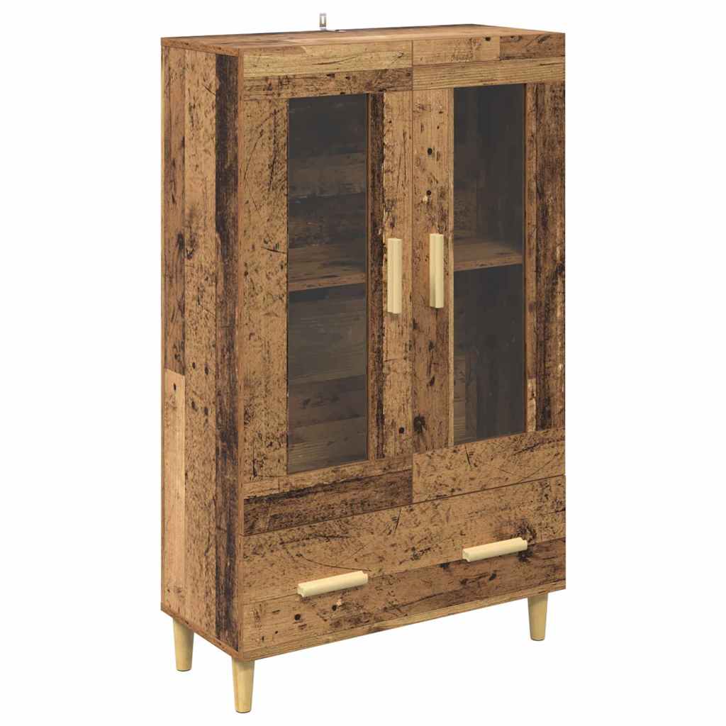 vidaXL Highboard Stare drewno 70 x 31 x 115 cm Materiał drewnopochodny