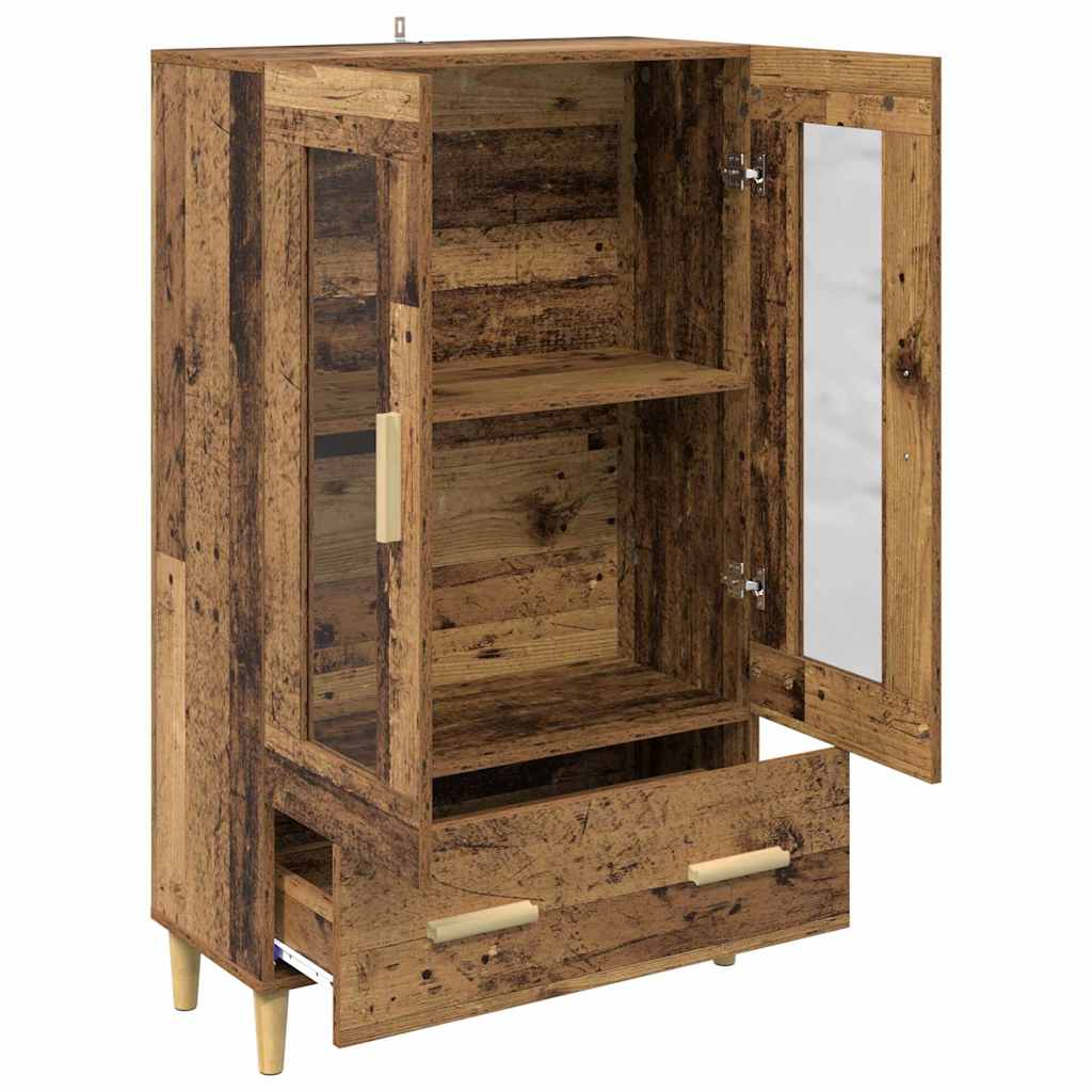 vidaXL Highboard Stare drewno 70 x 31 x 115 cm Materiał drewnopochodny