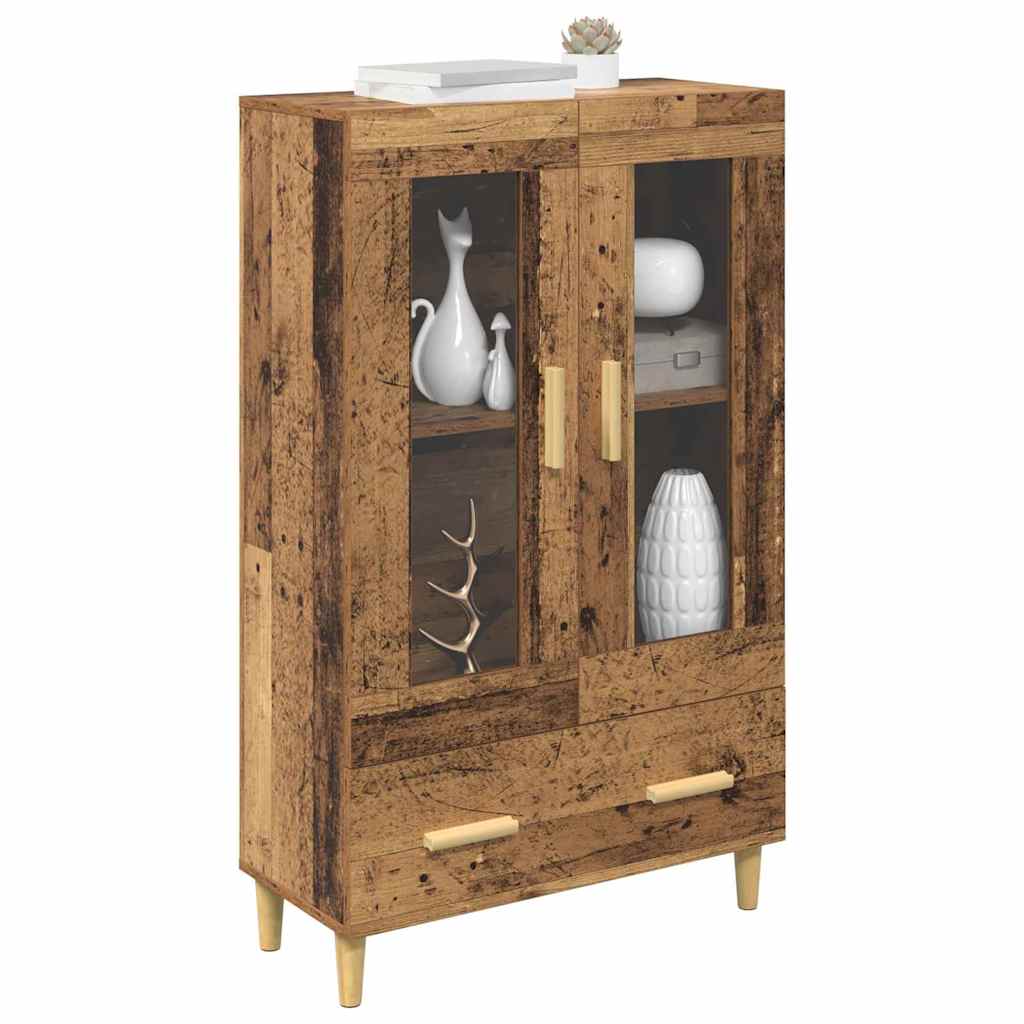 vidaXL Highboard Stare drewno 70 x 31 x 115 cm Materiał drewnopochodny