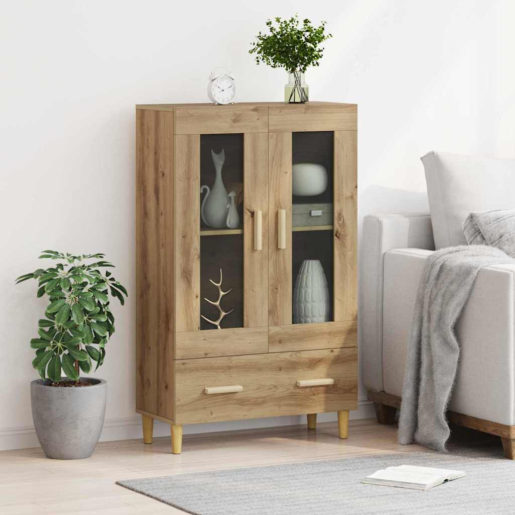 vidaXL Highboard z szufladą Dąb rzemieślniczy 70 x 31 x 115 cm