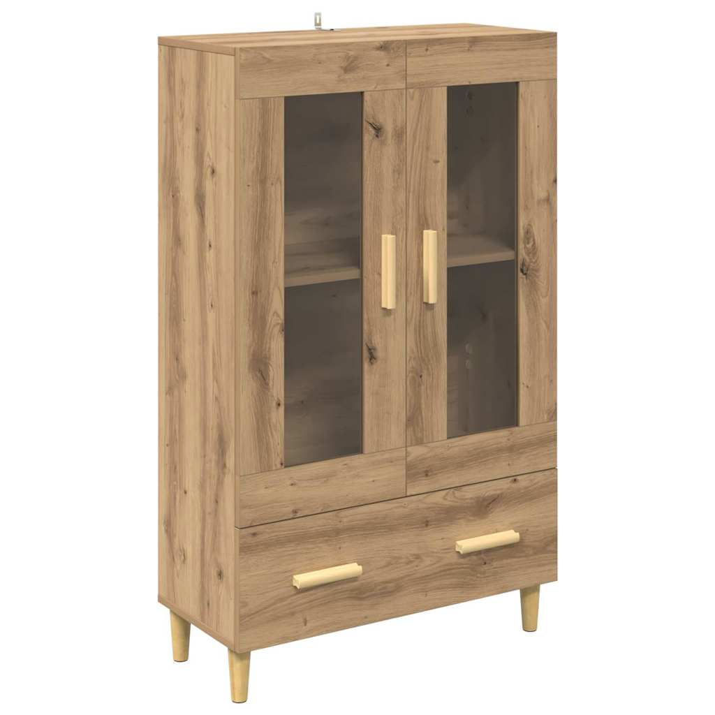vidaXL Highboard Dąb rzemieślniczy 70 x 31 x 115 cm