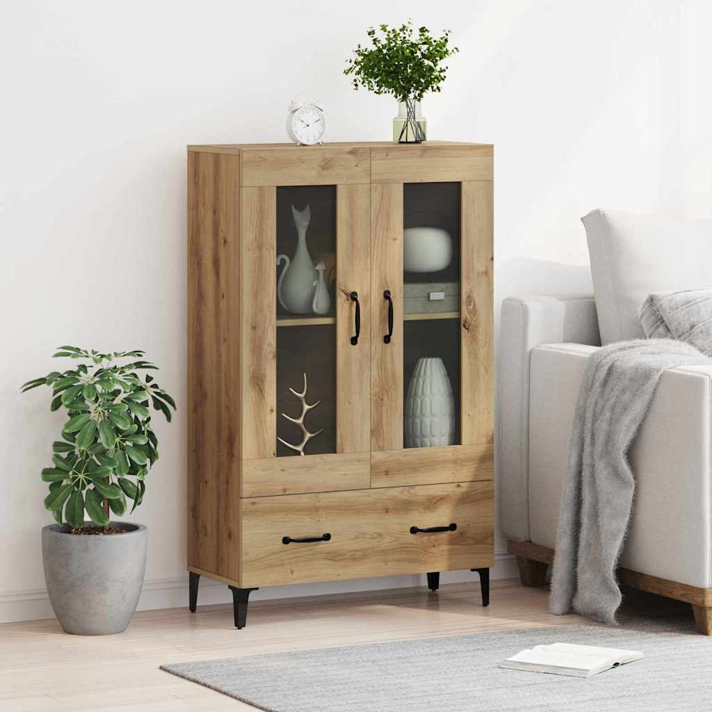 vidaXL Highboard Dąb rzemieślniczy 70 x 31 x 115 cm