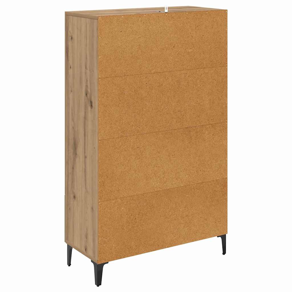 vidaXL Highboard Dąb rzemieślniczy 70 x 31 x 115 cm