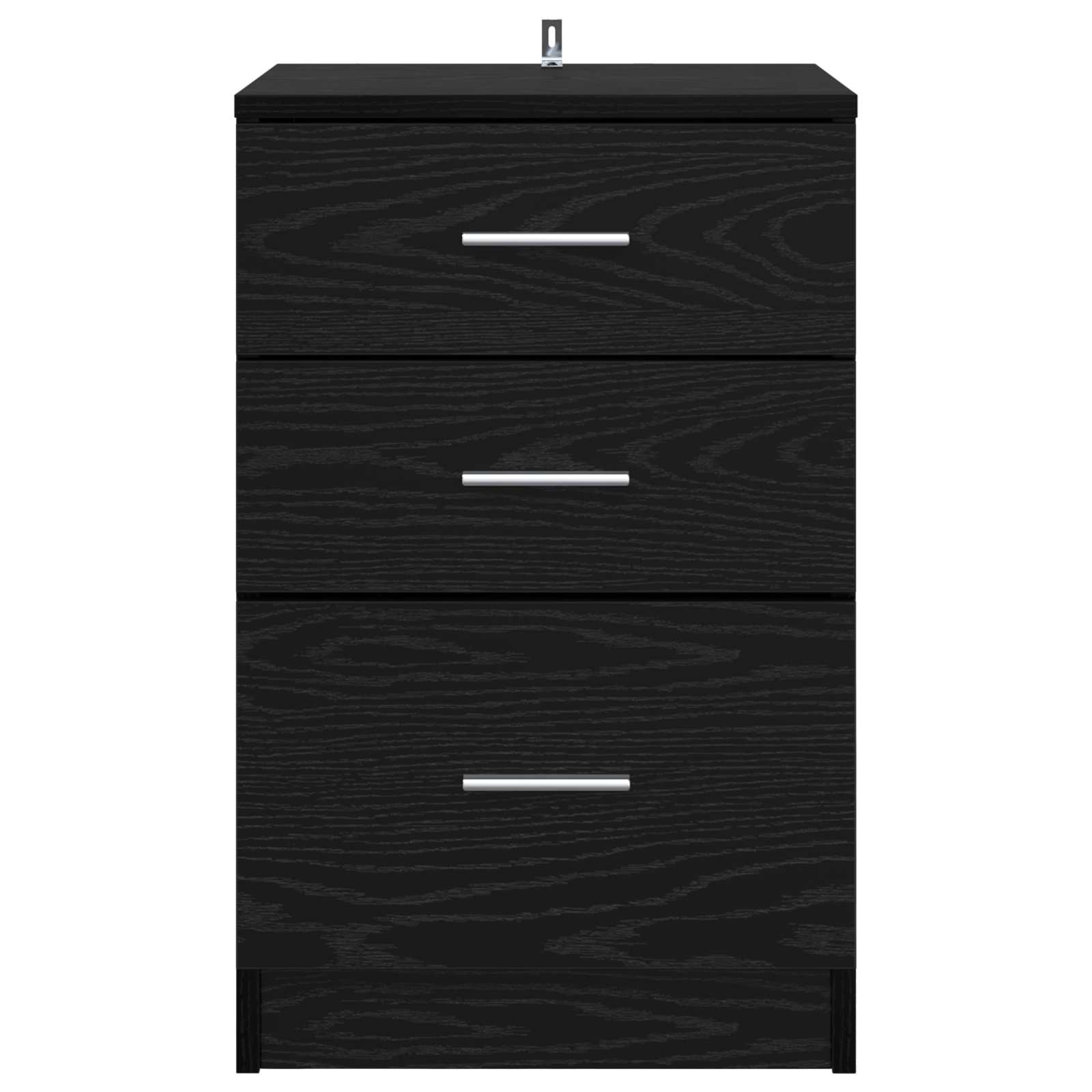 vidaXL Szafka Nocna Czarny Dąb 40 x 40 x 63 cm Materiał drewnopochodny