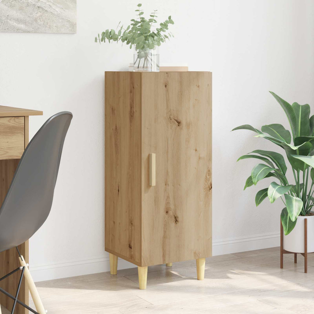 vidaXL Bufet Montowane na ścianie Dąb rzemieślniczy 34,5 x 34 x 90 cm