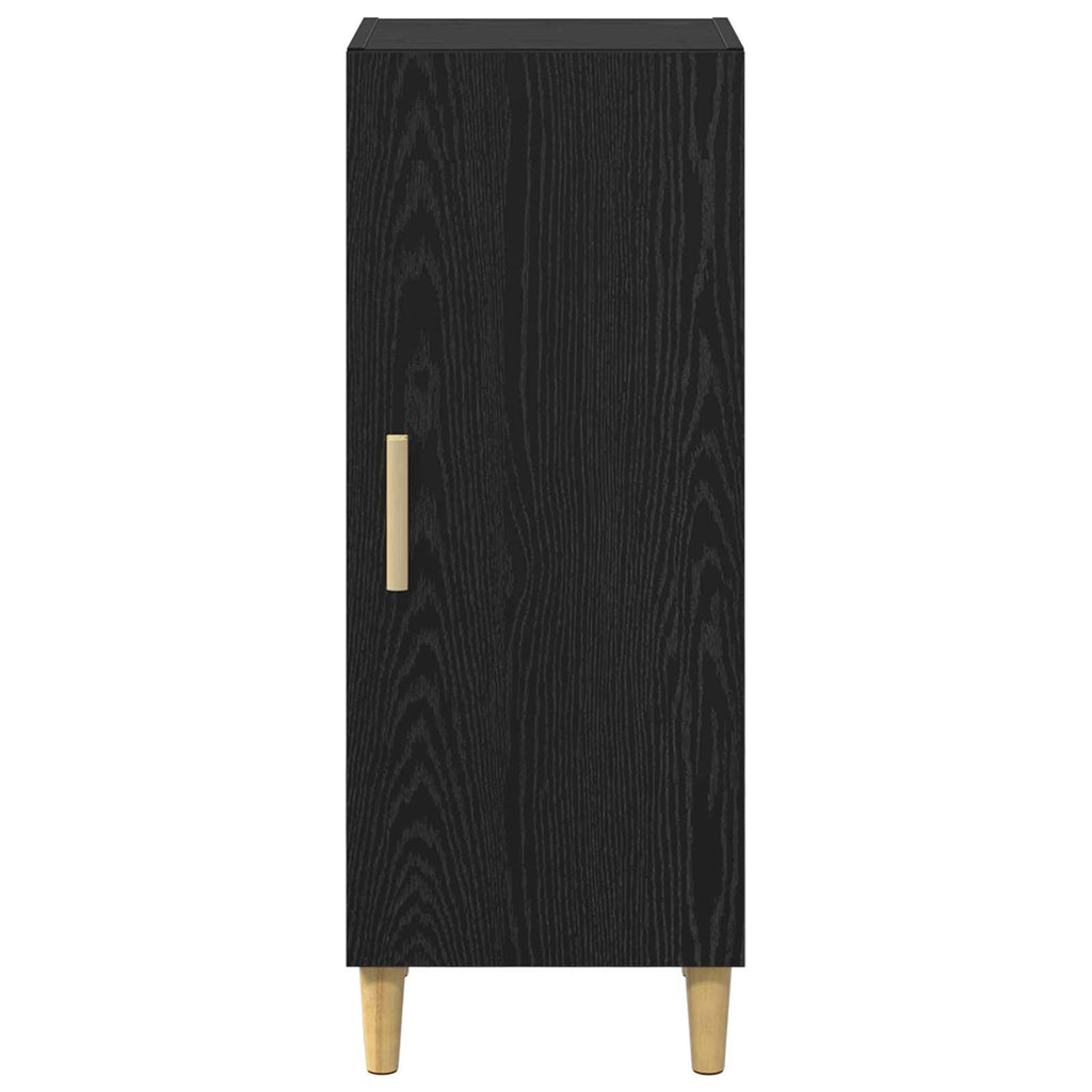 vidaXL Bufet Czarny Dąb 34,5 x 34 x 90 cm Materiał drewnopochodny