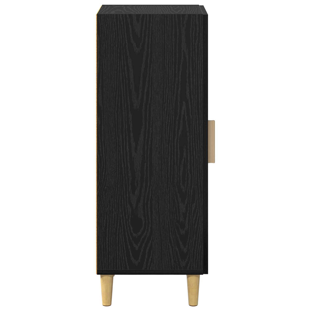 vidaXL Bufet Czarny Dąb 34,5 x 34 x 90 cm Materiał drewnopochodny