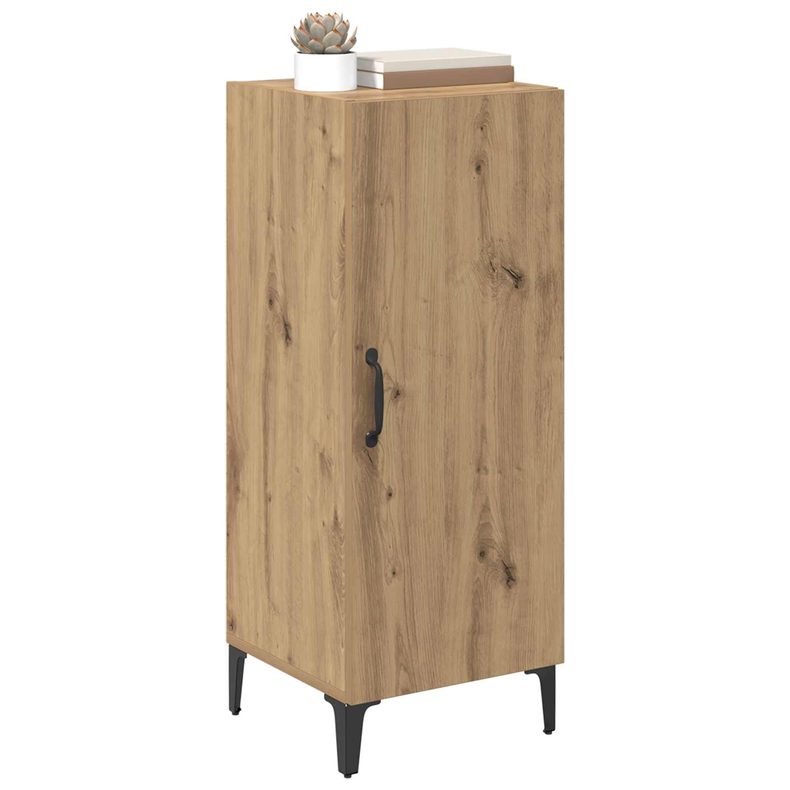 vidaXL Bufet Montowane na ścianie Dąb rzemieślniczy 34,5 x 34 x 90 cm
