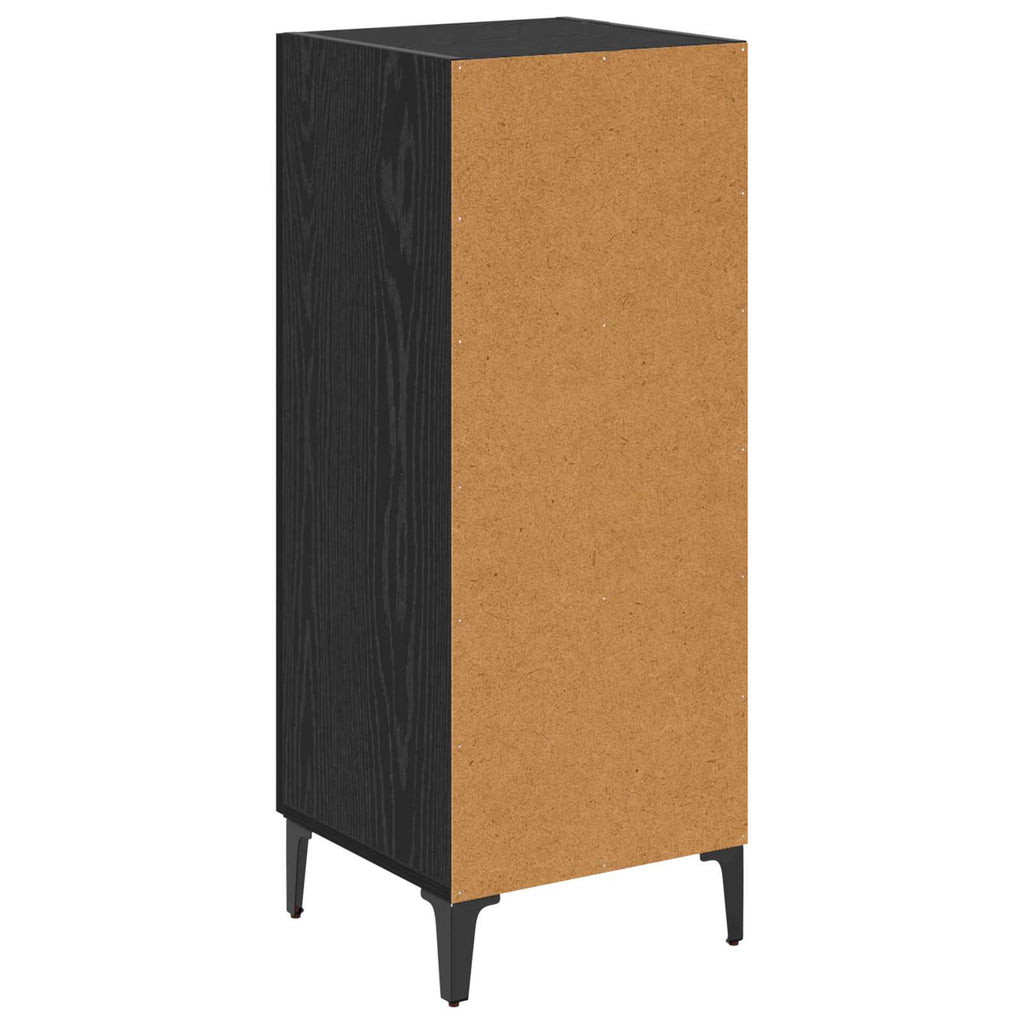 vidaXL Bufet Czarny Dąb 34,5 x 34 x 90 cm Materiał drewnopochodny