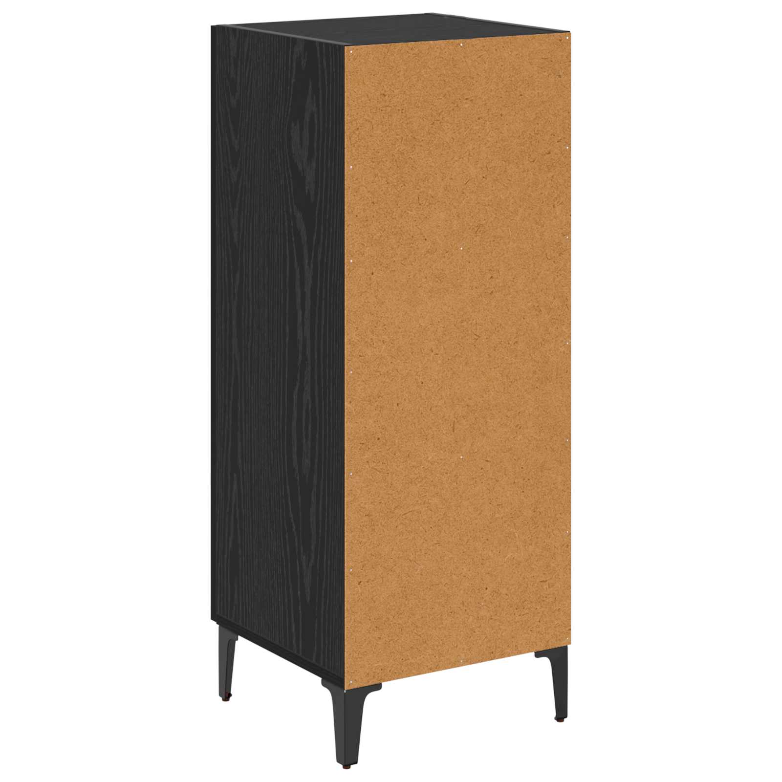 vidaXL Bufet Czarny Dąb 34,5 x 34 x 90 cm Materiał drewnopochodny
