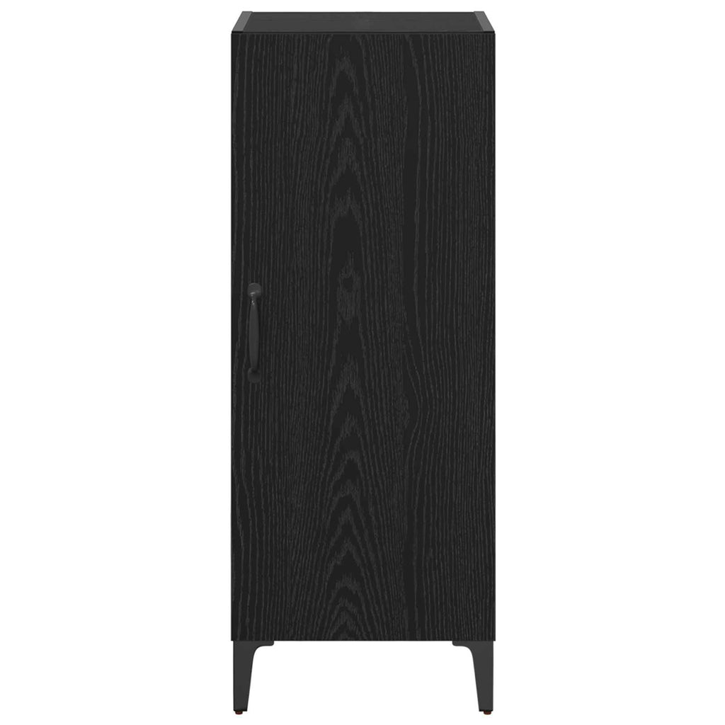 vidaXL Bufet Czarny Dąb 34,5 x 34 x 90 cm Materiał drewnopochodny
