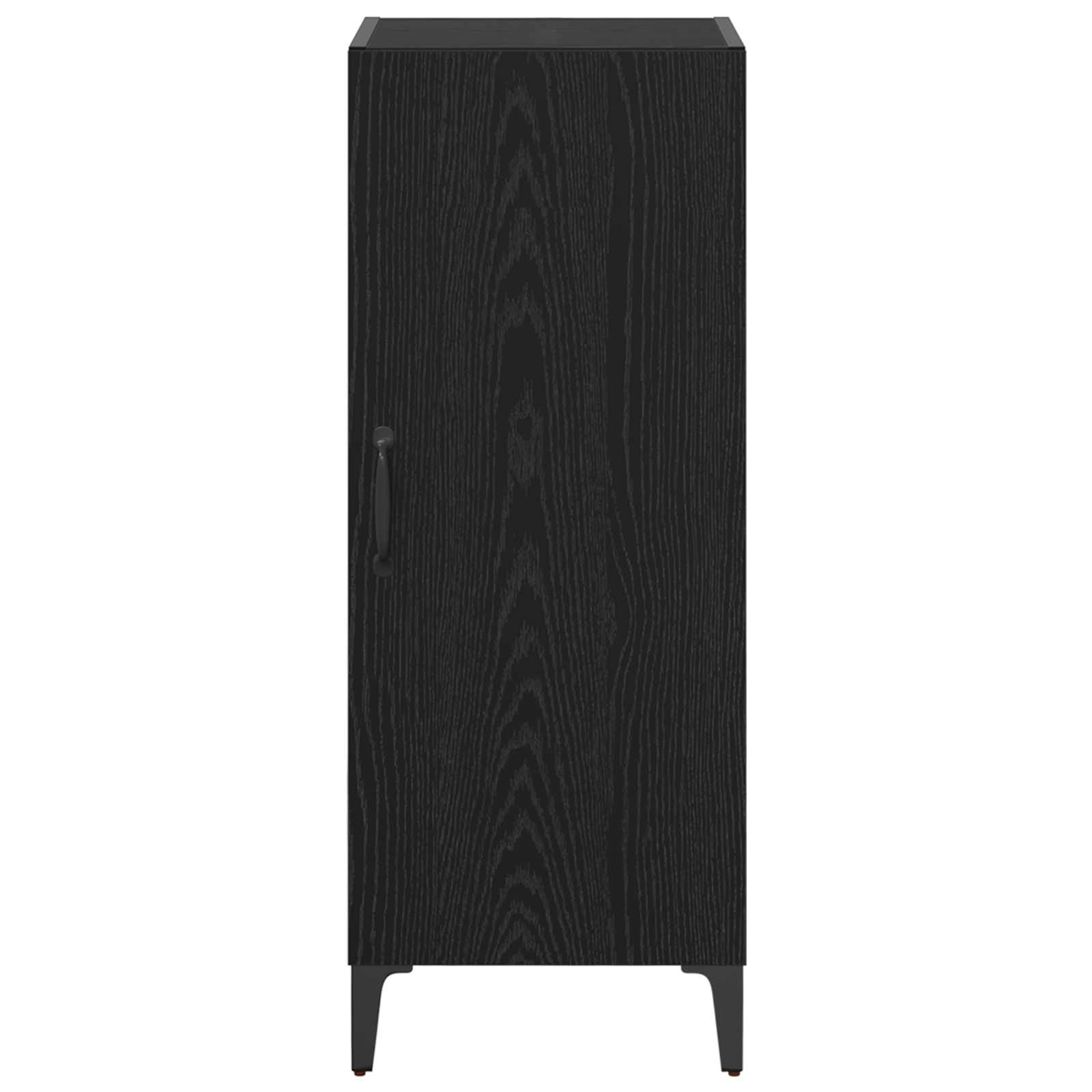 vidaXL Bufet Czarny Dąb 34,5 x 34 x 90 cm Materiał drewnopochodny