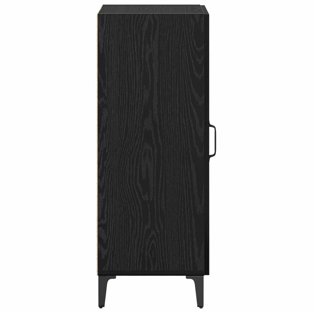 vidaXL Bufet Czarny Dąb 34,5 x 34 x 90 cm Materiał drewnopochodny