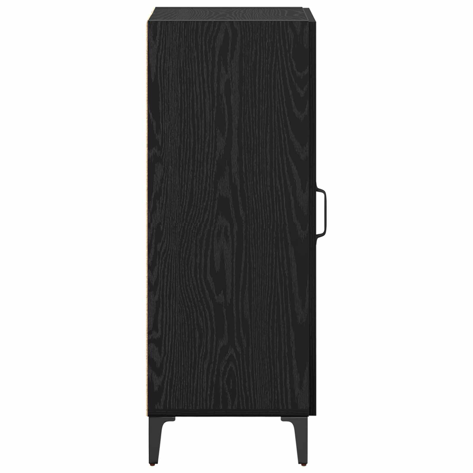 vidaXL Bufet Czarny Dąb 34,5 x 34 x 90 cm Materiał drewnopochodny