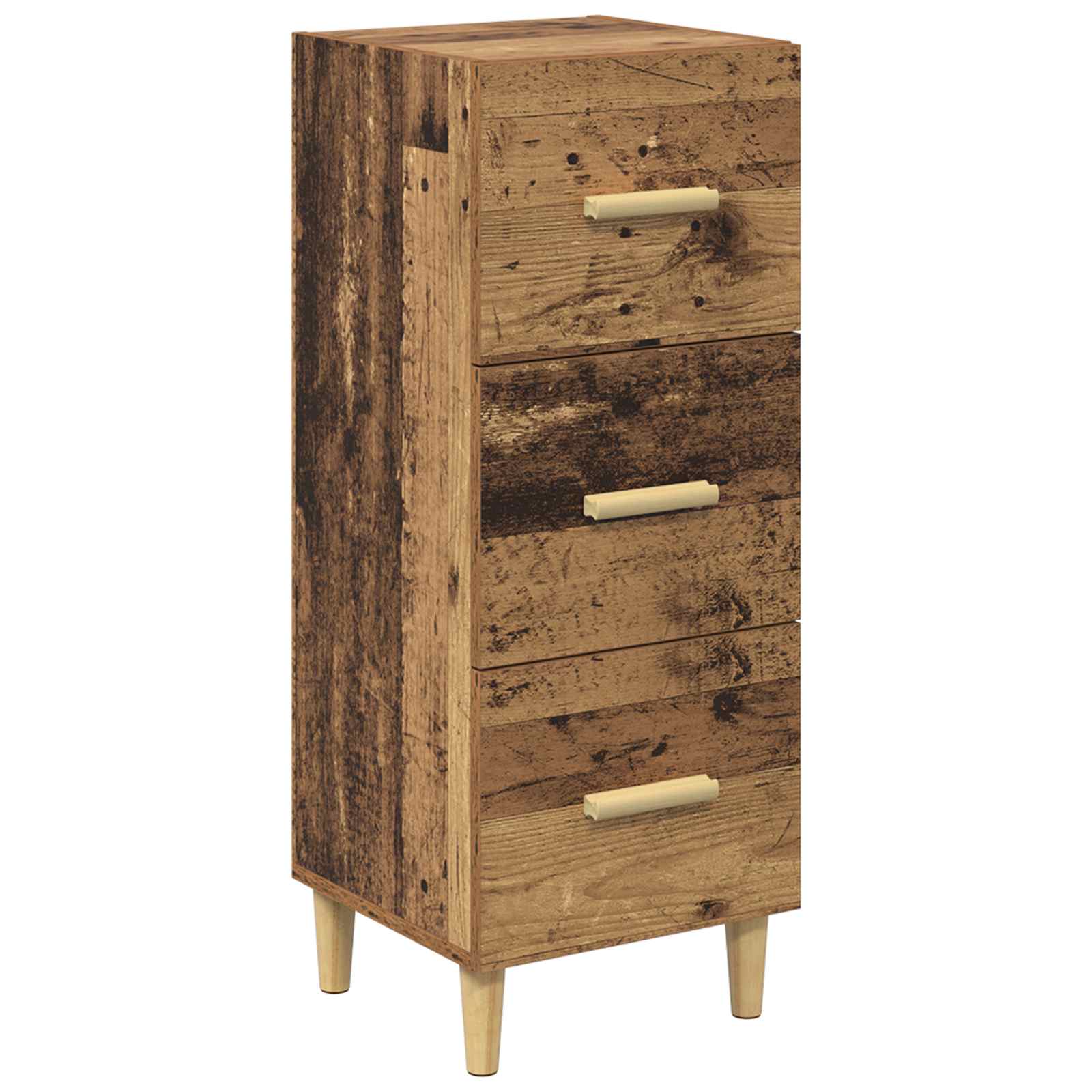 vidaXL Bufet Stare drewno 34.5 x 34 x 90 cm Materiał drewnopochodny