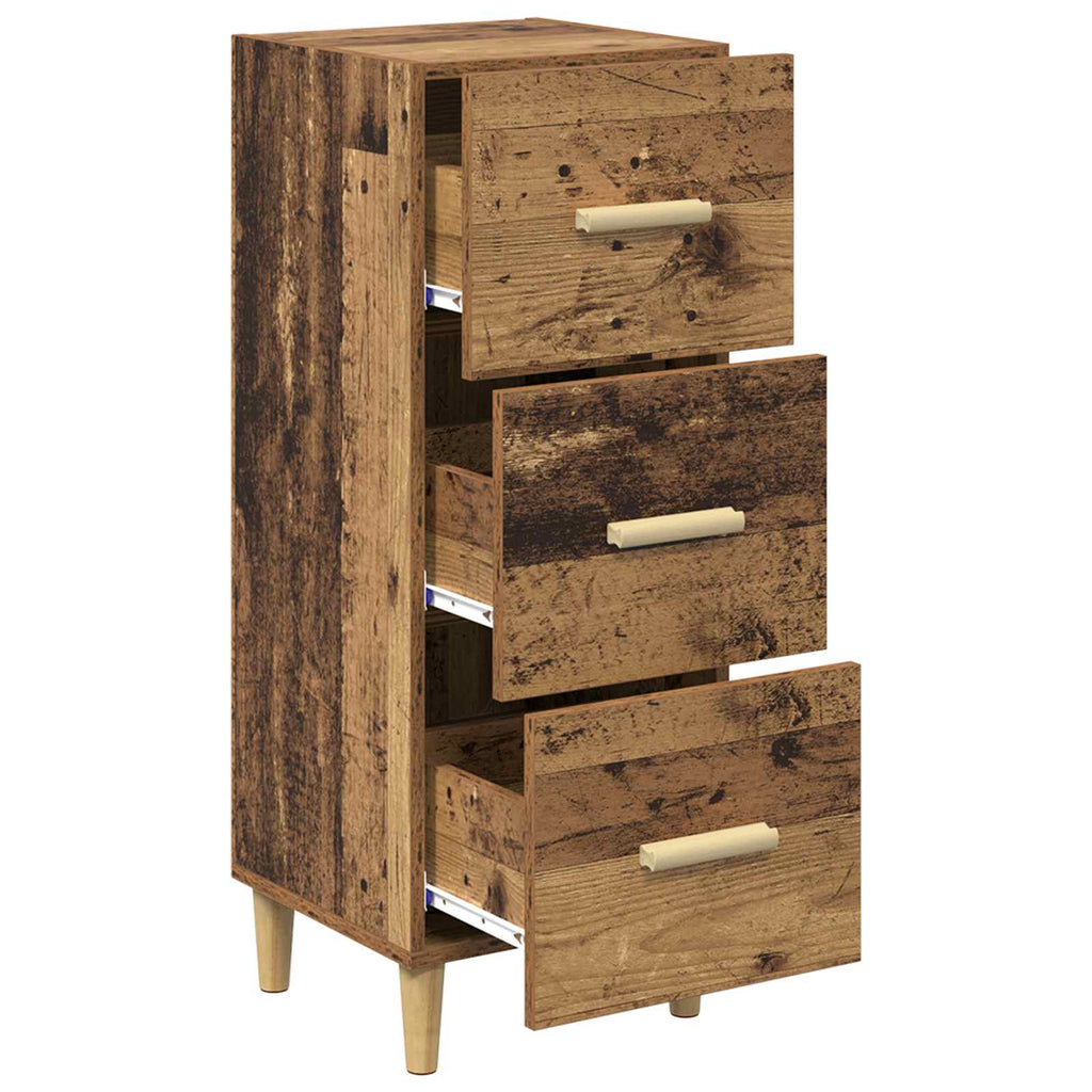 vidaXL Bufet Stare drewno 34.5 x 34 x 90 cm Materiał drewnopochodny
