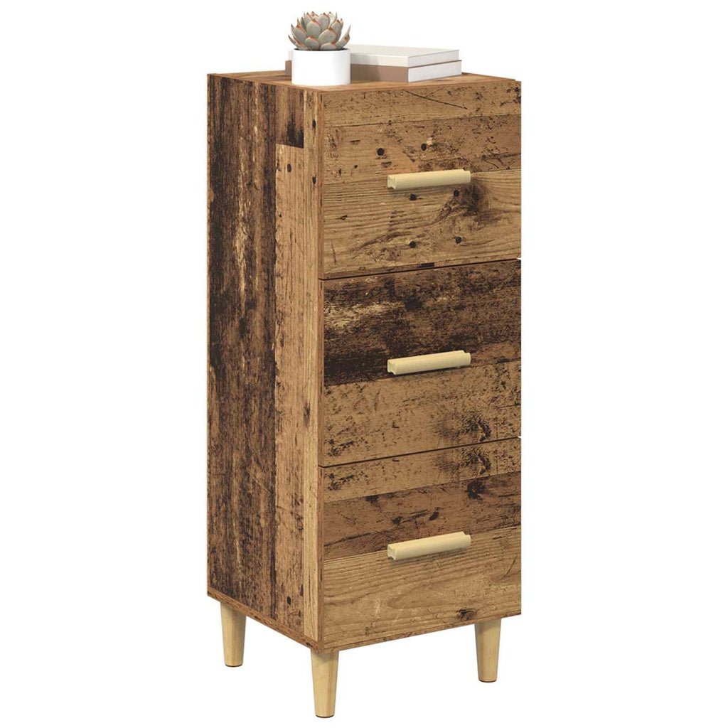 vidaXL Bufet Stare drewno 34.5 x 34 x 90 cm Materiał drewnopochodny