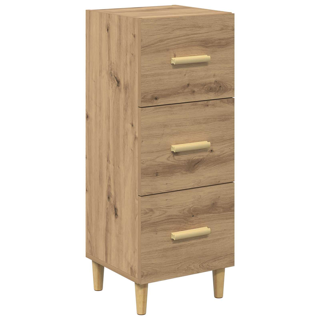 vidaXL Bufet dąb artisan 34.5 x 34 x 90 cm Materiał drewnopochodny