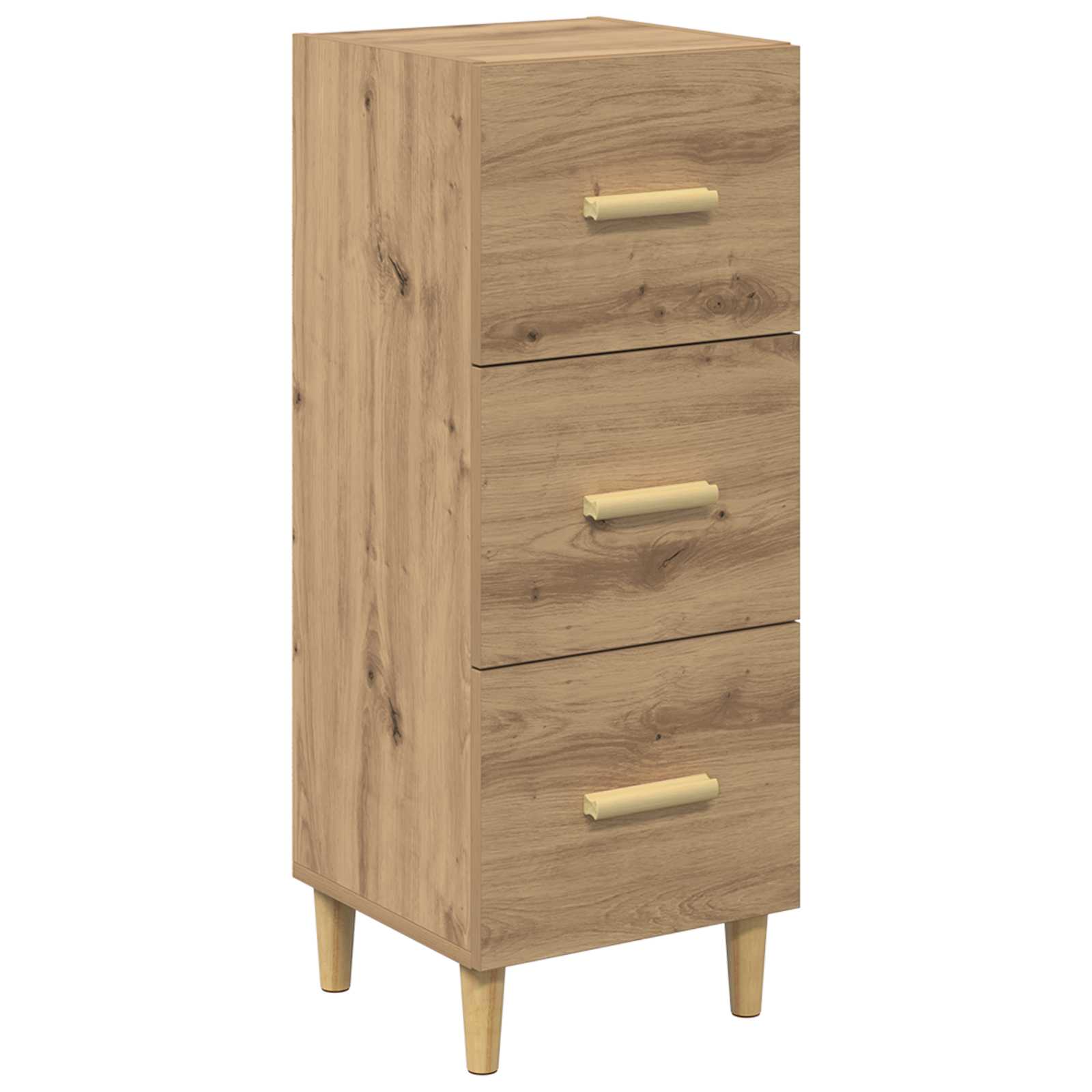 vidaXL Bufet dąb artisan 34.5 x 34 x 90 cm Materiał drewnopochodny
