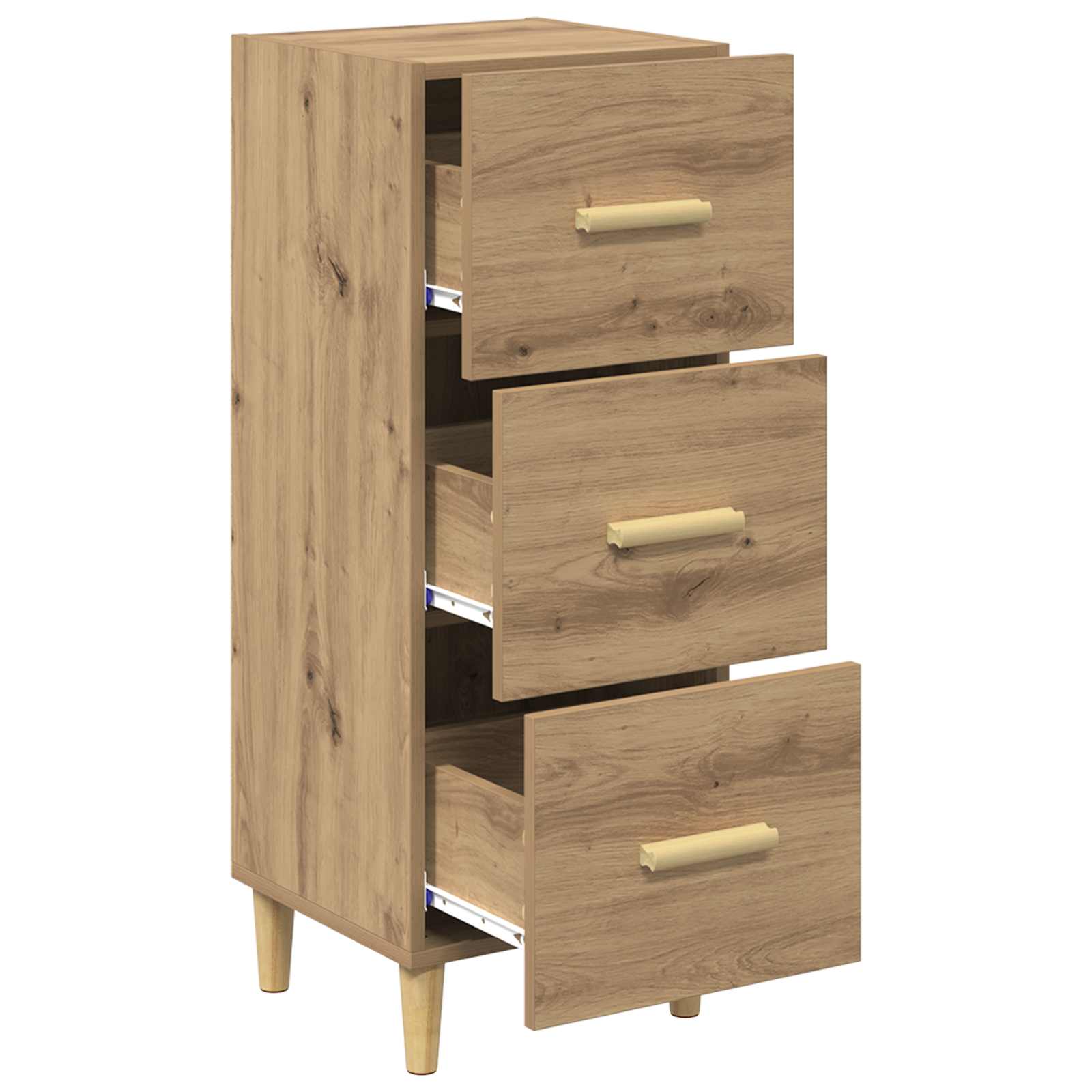 vidaXL Bufet dąb artisan 34.5 x 34 x 90 cm Materiał drewnopochodny