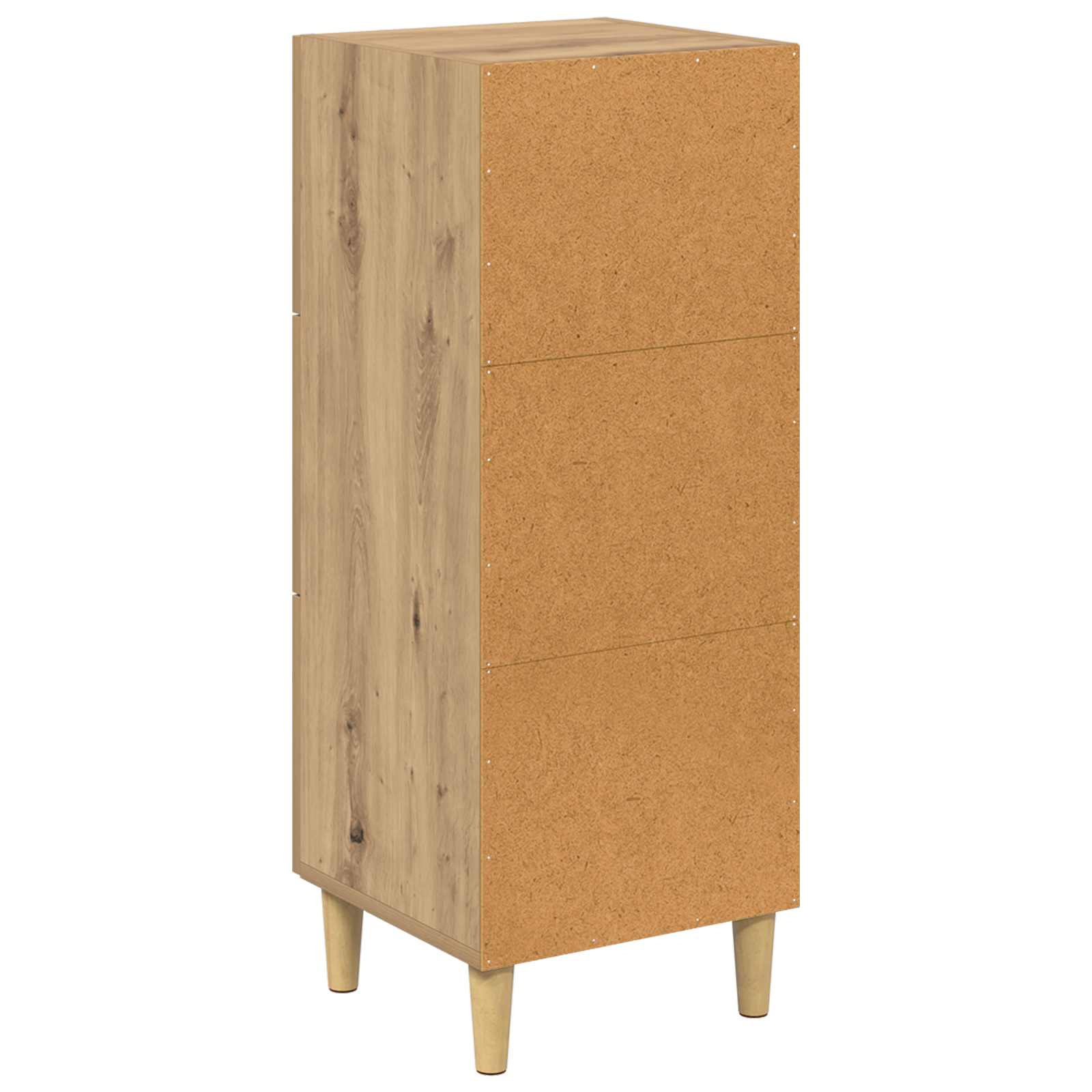 vidaXL Bufet dąb artisan 34.5 x 34 x 90 cm Materiał drewnopochodny
