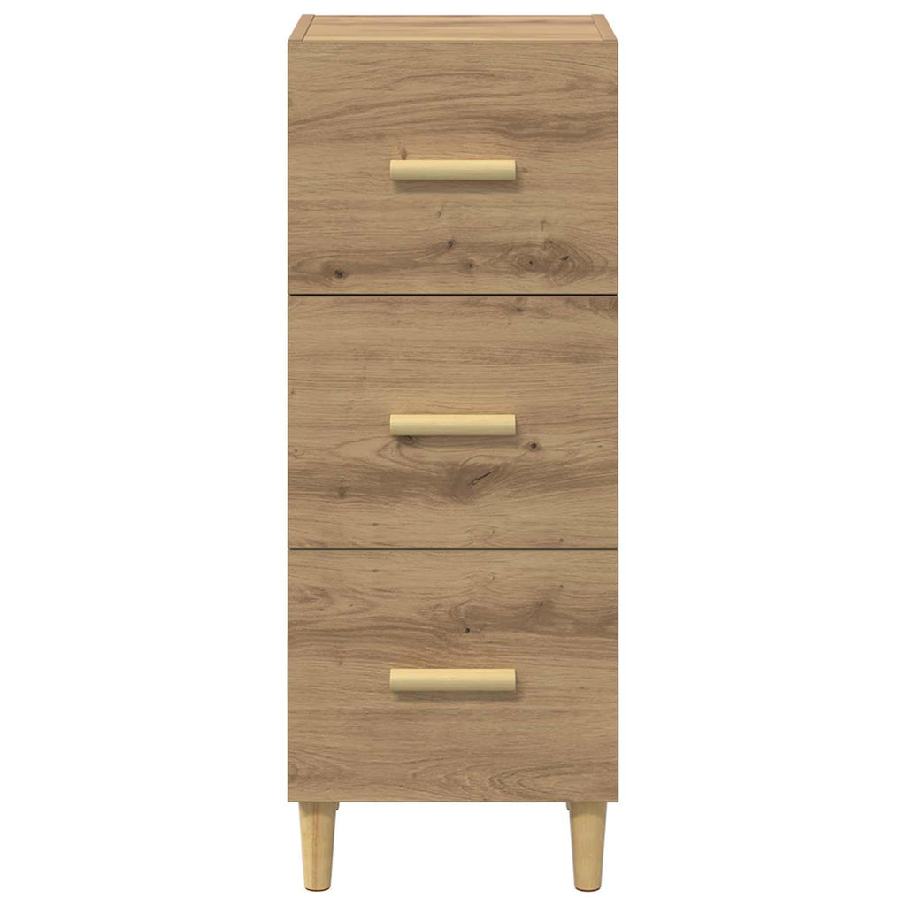 vidaXL Bufet dąb artisan 34.5 x 34 x 90 cm Materiał drewnopochodny