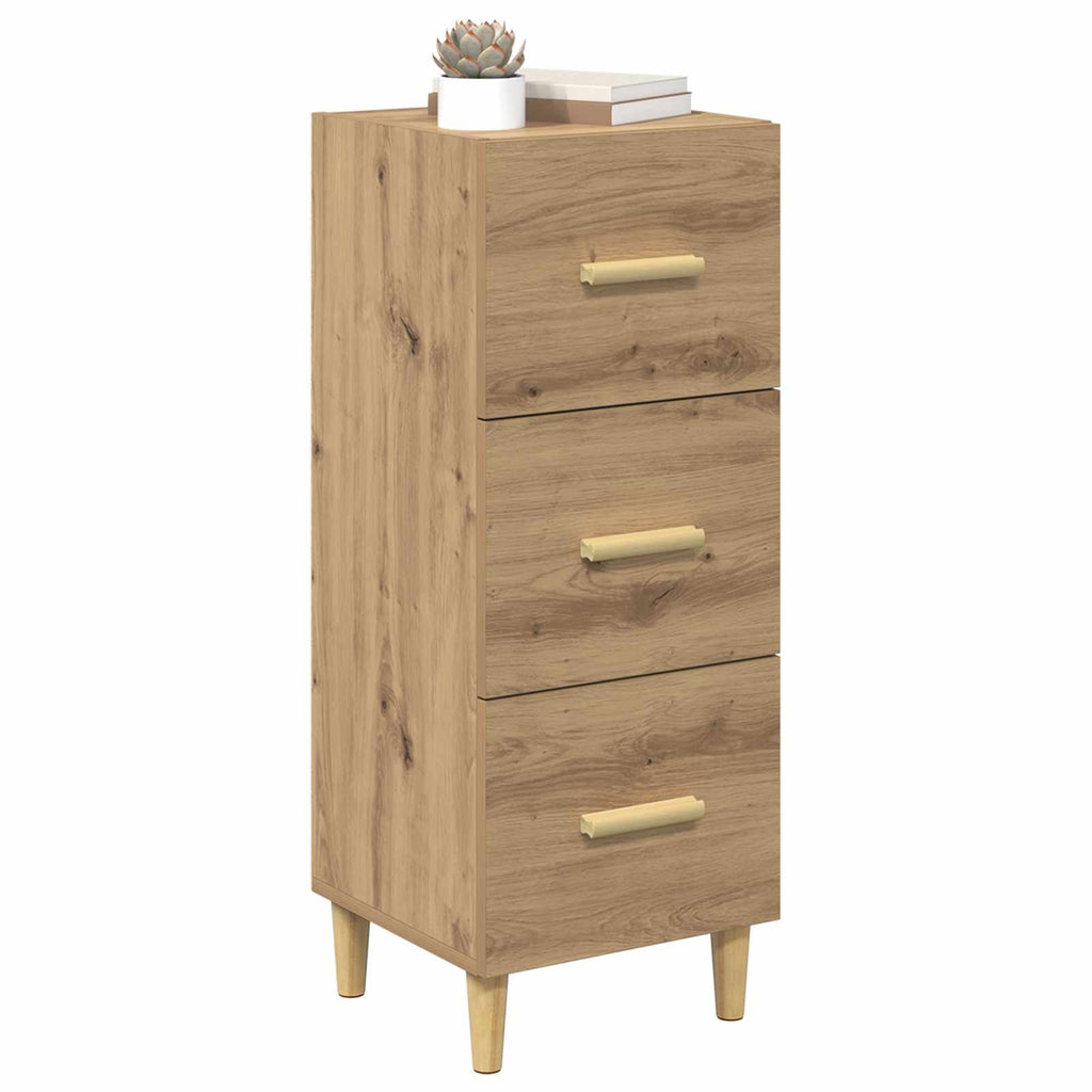 vidaXL Bufet dąb artisan 34.5 x 34 x 90 cm Materiał drewnopochodny