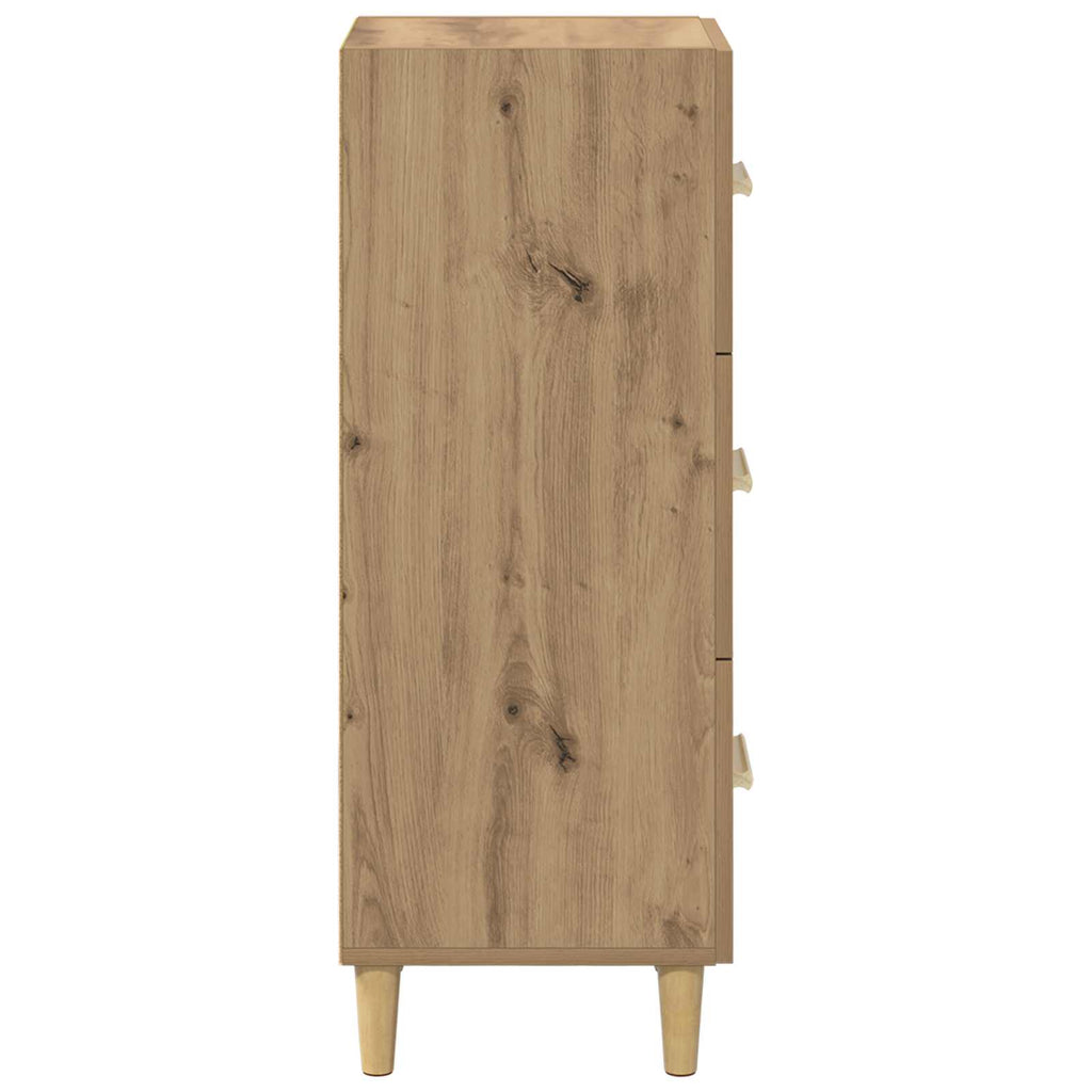 vidaXL Bufet dąb artisan 34.5 x 34 x 90 cm Materiał drewnopochodny