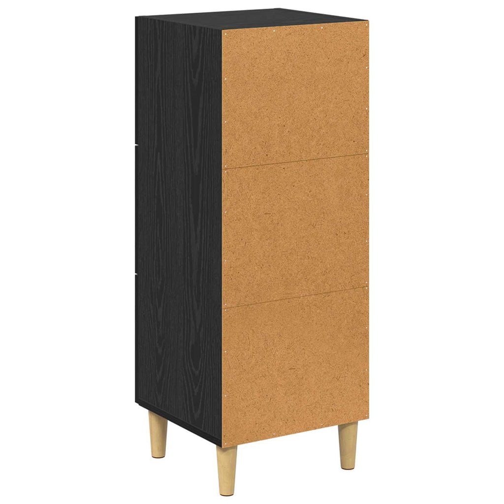 vidaXL Bufet Czarny dąb 34.5 x 34 x 90 cm Materiał drewnopochodny