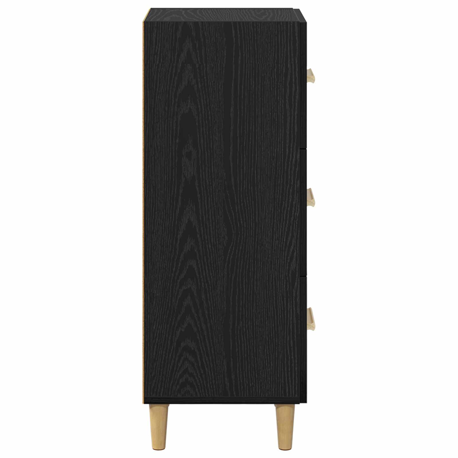 vidaXL Bufet Czarny dąb 34.5 x 34 x 90 cm Materiał drewnopochodny