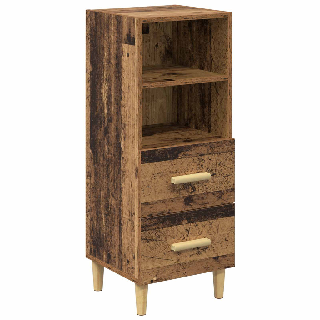 vidaXL Bufet Stare drewno 34 x 34.5 x 90 cm Materiał drewnopochodny