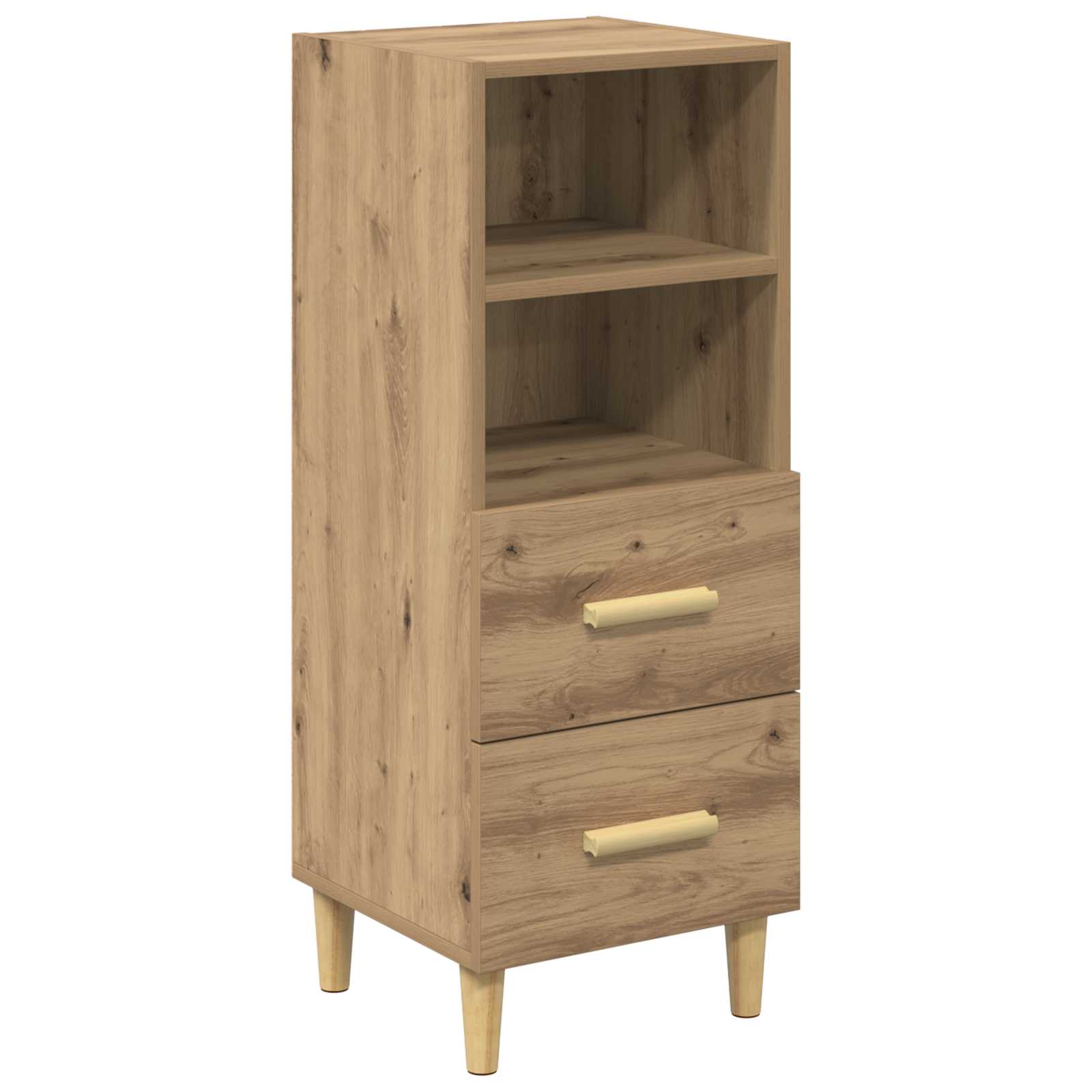 vidaXL Bufet dąb artisan 34 x 34.5 x 90 cm Materiał drewnopochodny