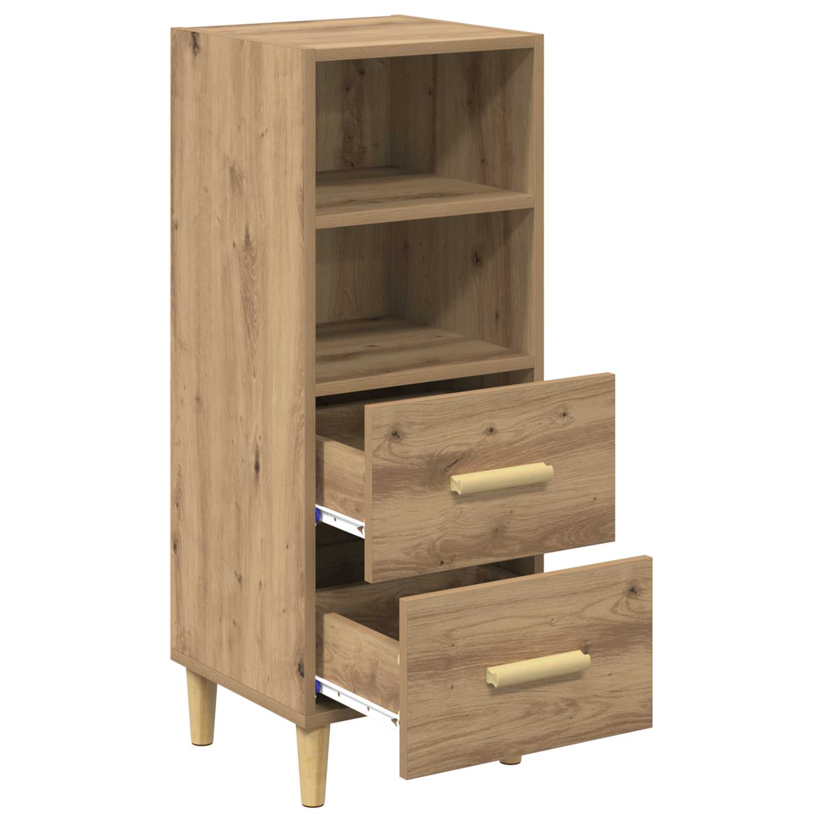 vidaXL Bufet dąb artisan 34 x 34.5 x 90 cm Materiał drewnopochodny