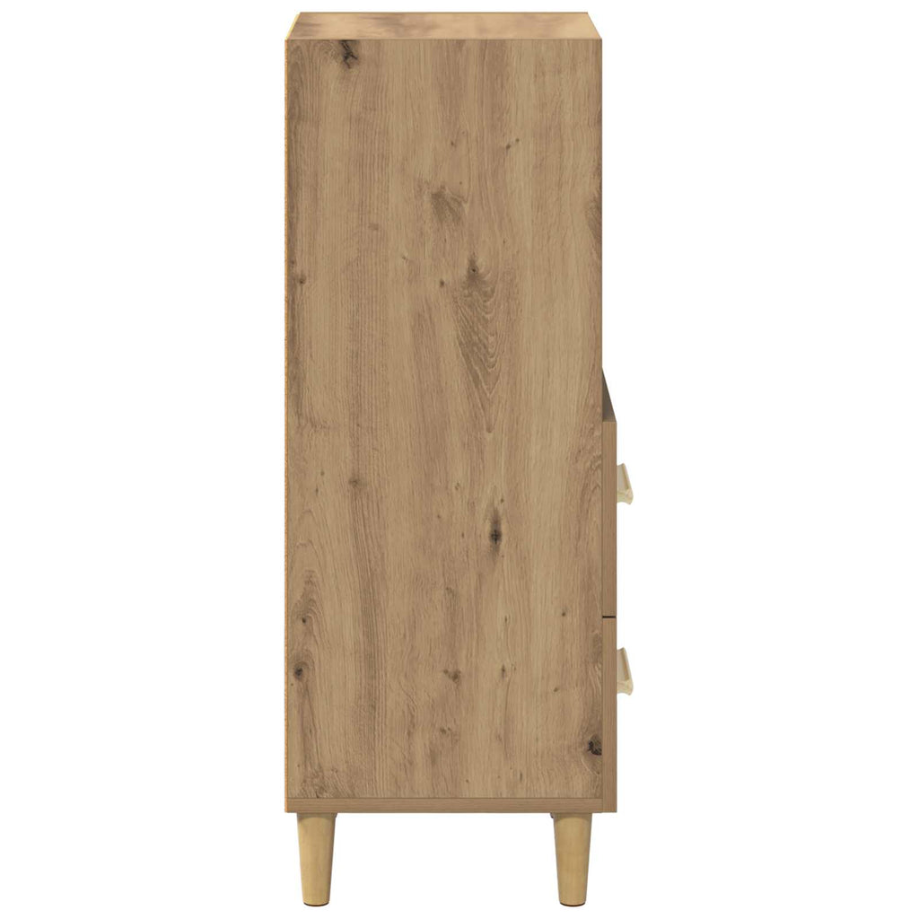 vidaXL Bufet dąb artisan 34 x 34.5 x 90 cm Materiał drewnopochodny