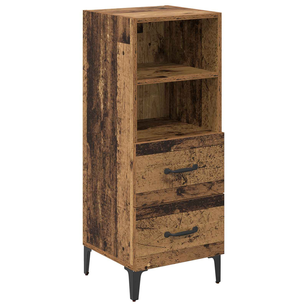vidaXL Bufet Stare drewno 34 x 34,5 x 90 cm Materiał drewnopochodny