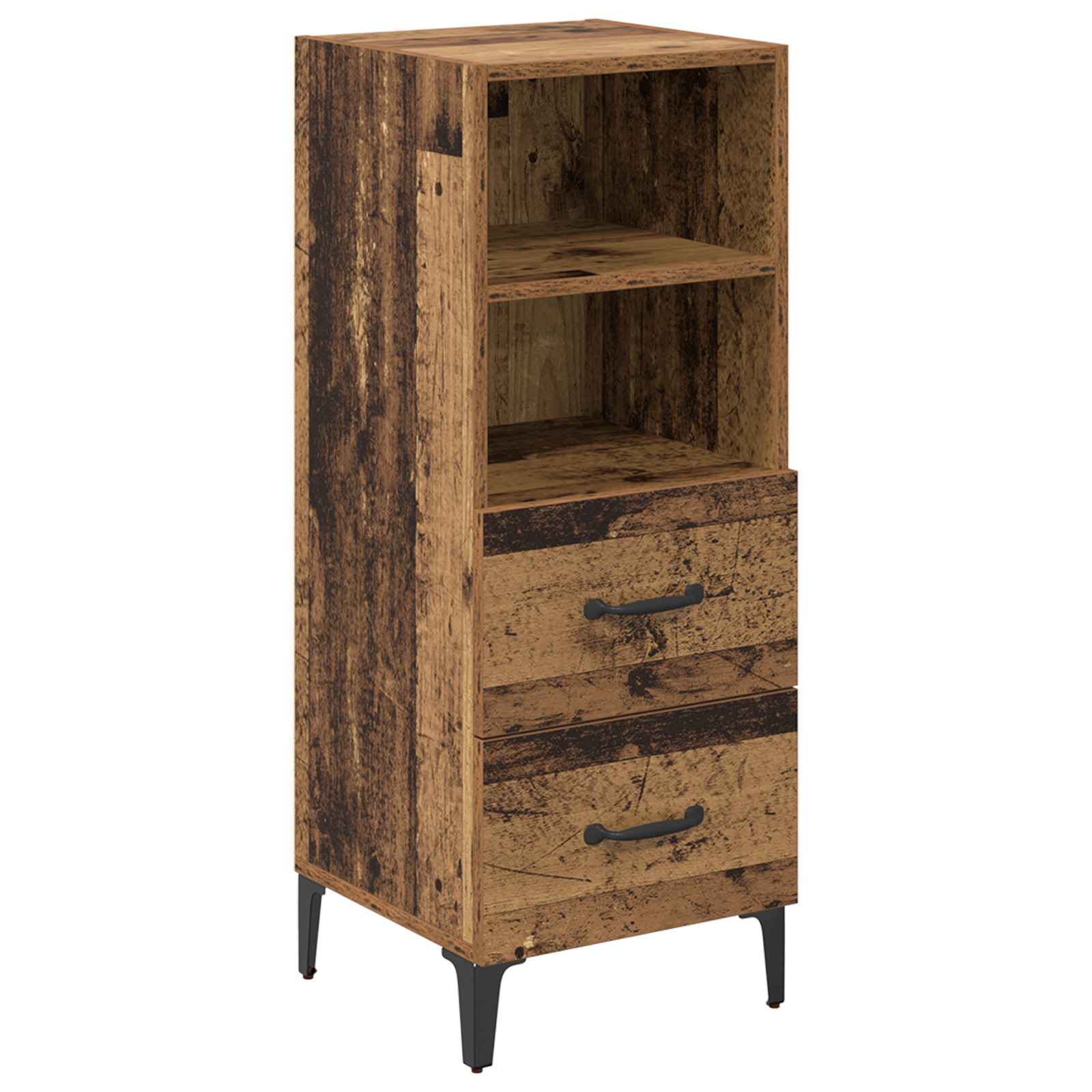 vidaXL Bufet Stare drewno 34 x 34,5 x 90 cm Materiał drewnopochodny