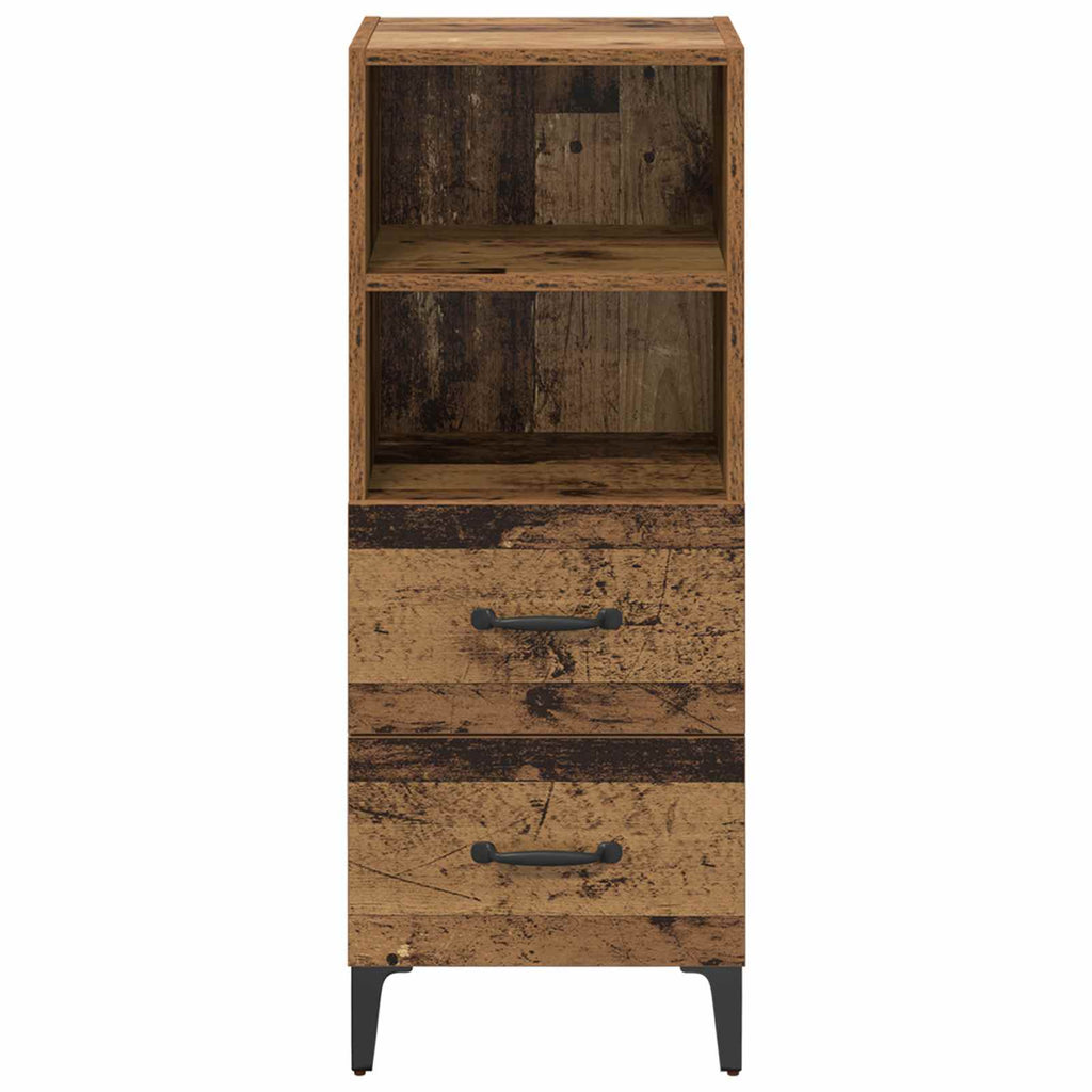 vidaXL Bufet Stare drewno 34 x 34,5 x 90 cm Materiał drewnopochodny