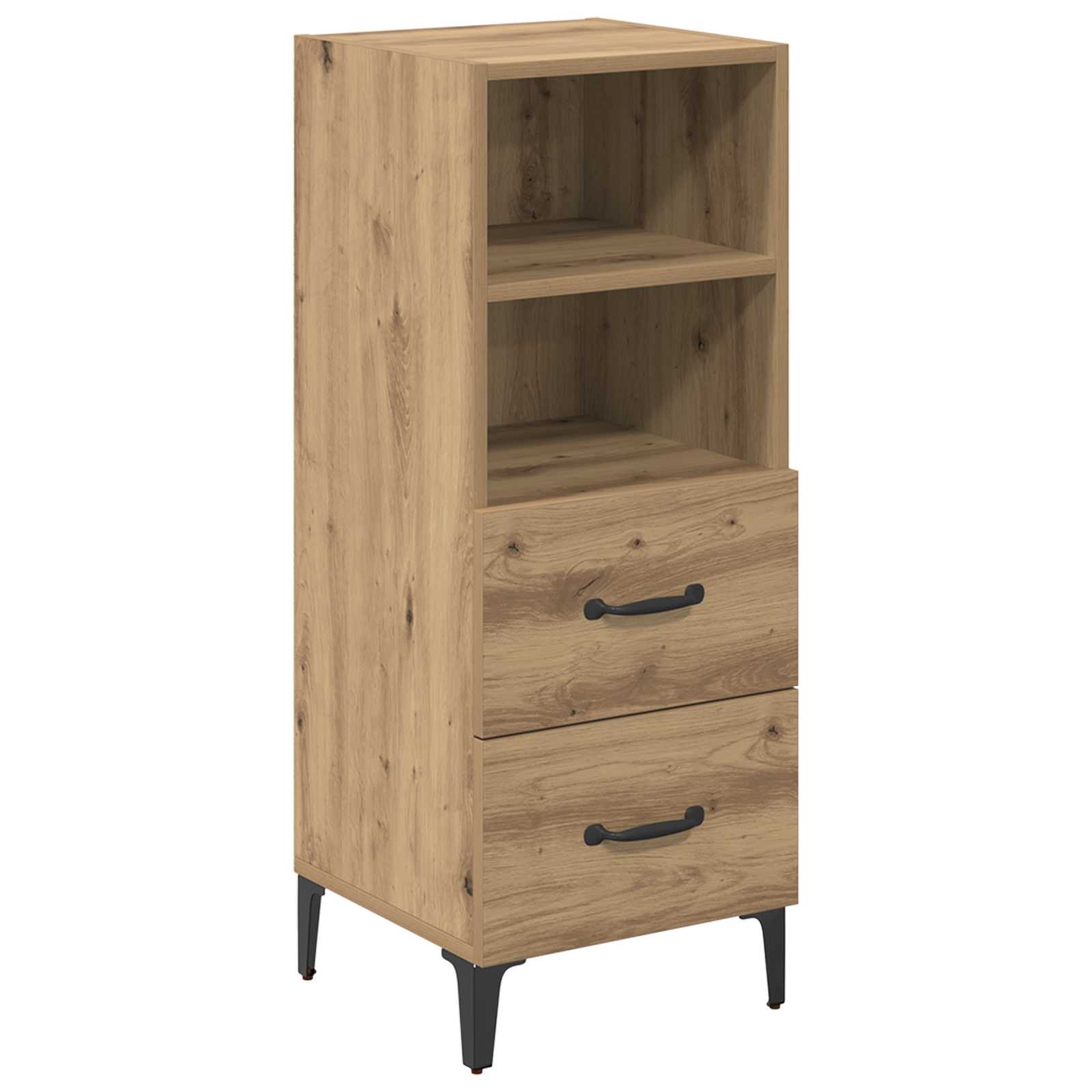 vidaXL Bufet dąb artisan 34 x 34,5 x 90 cm Materiał drewnopochodny