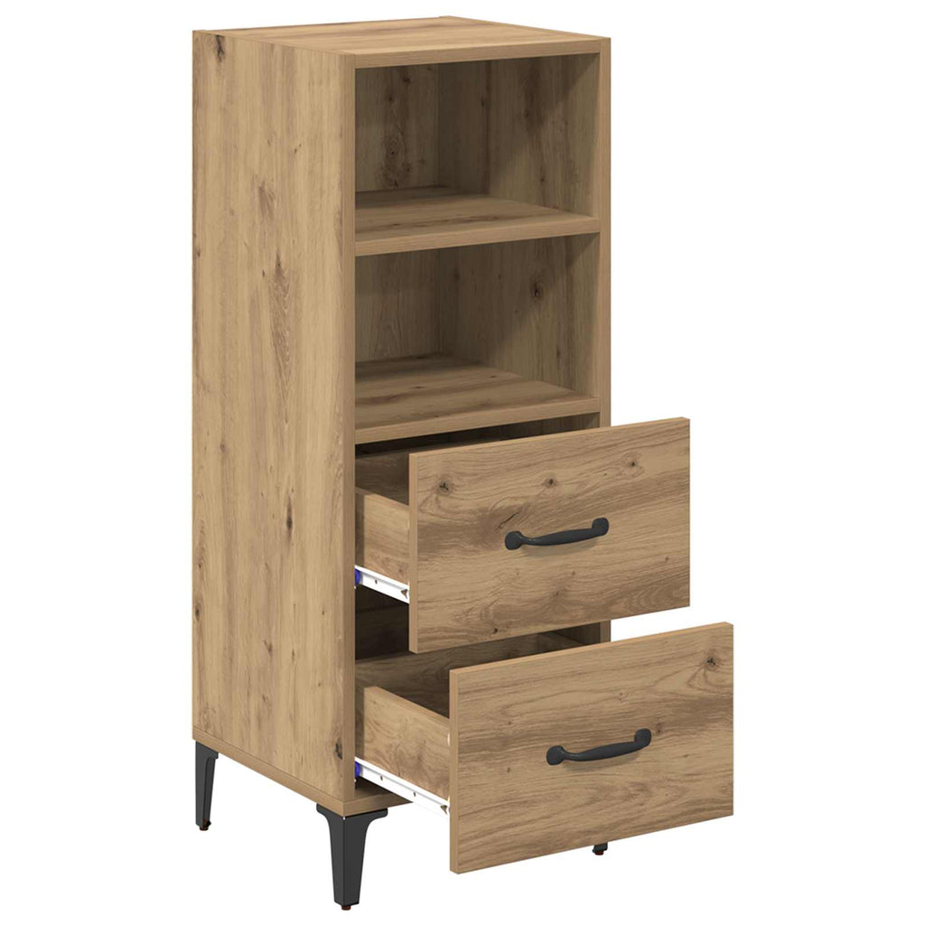 vidaXL Bufet dąb artisan 34 x 34,5 x 90 cm Materiał drewnopochodny