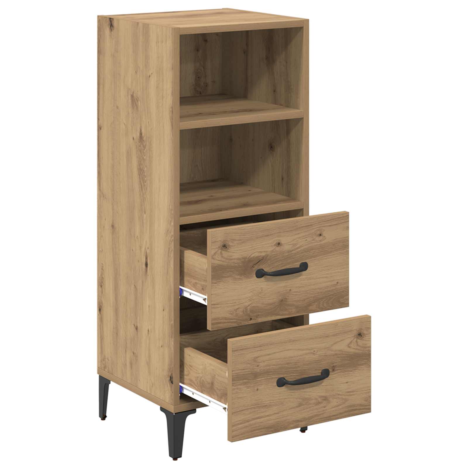 vidaXL Bufet dąb artisan 34 x 34,5 x 90 cm Materiał drewnopochodny