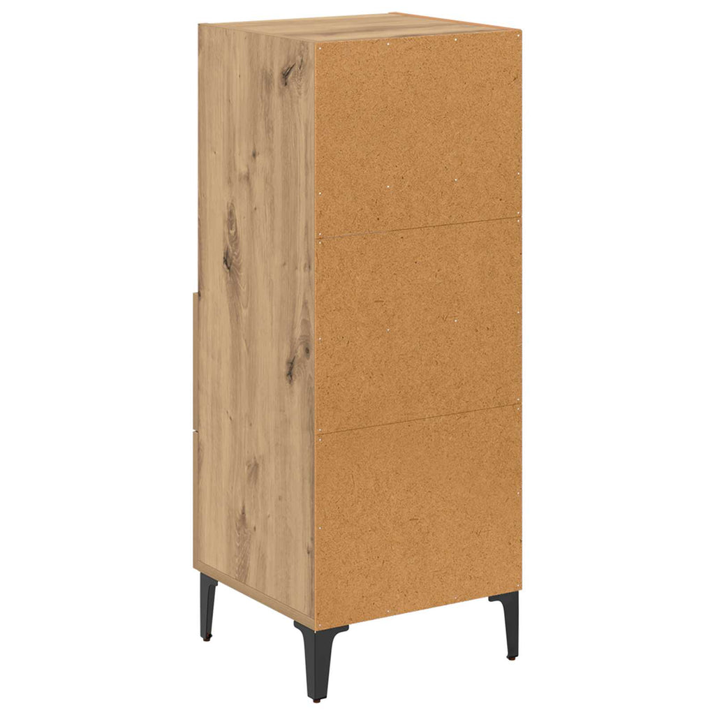 vidaXL Bufet dąb artisan 34 x 34,5 x 90 cm Materiał drewnopochodny