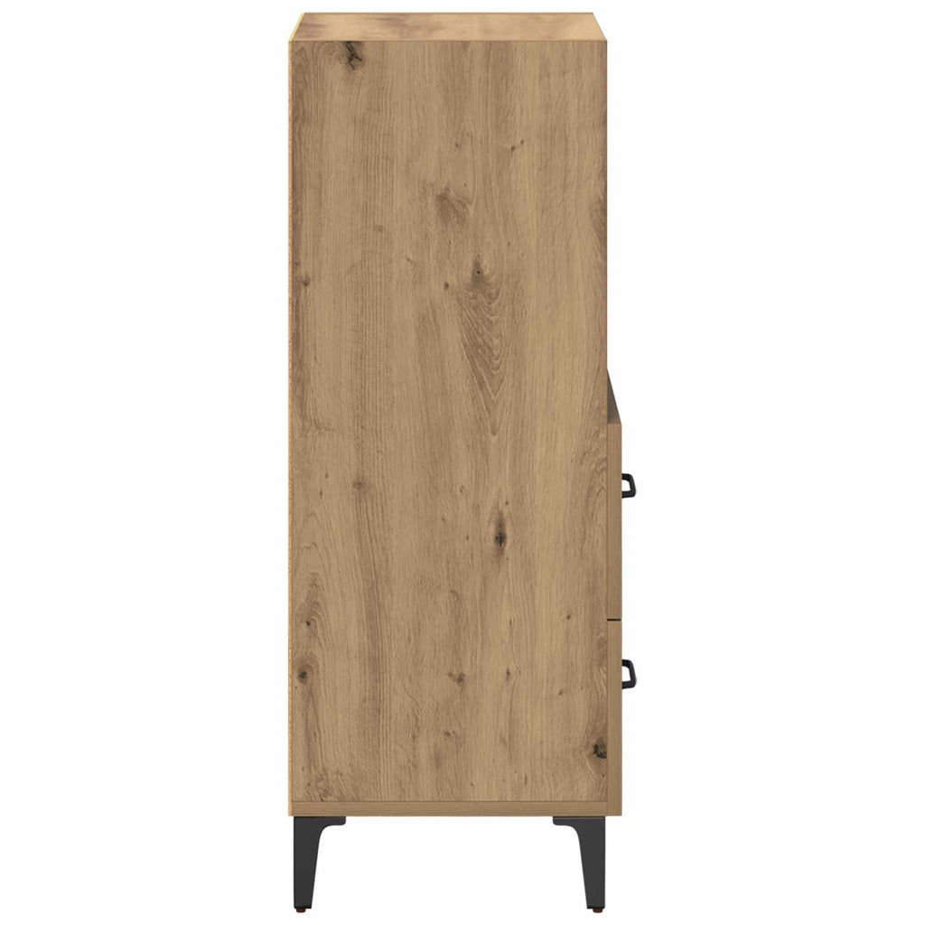 vidaXL Bufet dąb artisan 34 x 34,5 x 90 cm Materiał drewnopochodny