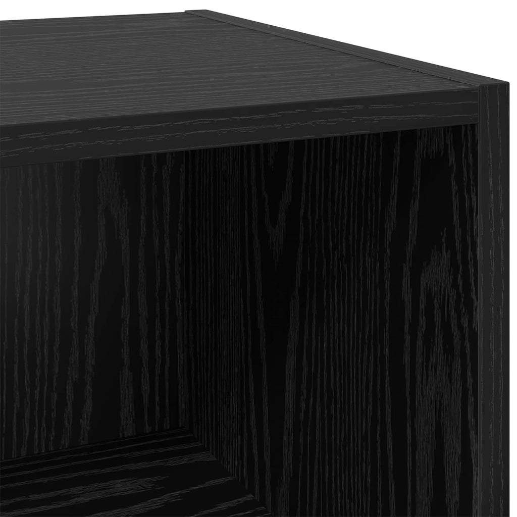 vidaXL Bufet Czarny Dąb 34,5 x 32,5 x 90 cm Materiał drewnopochodny